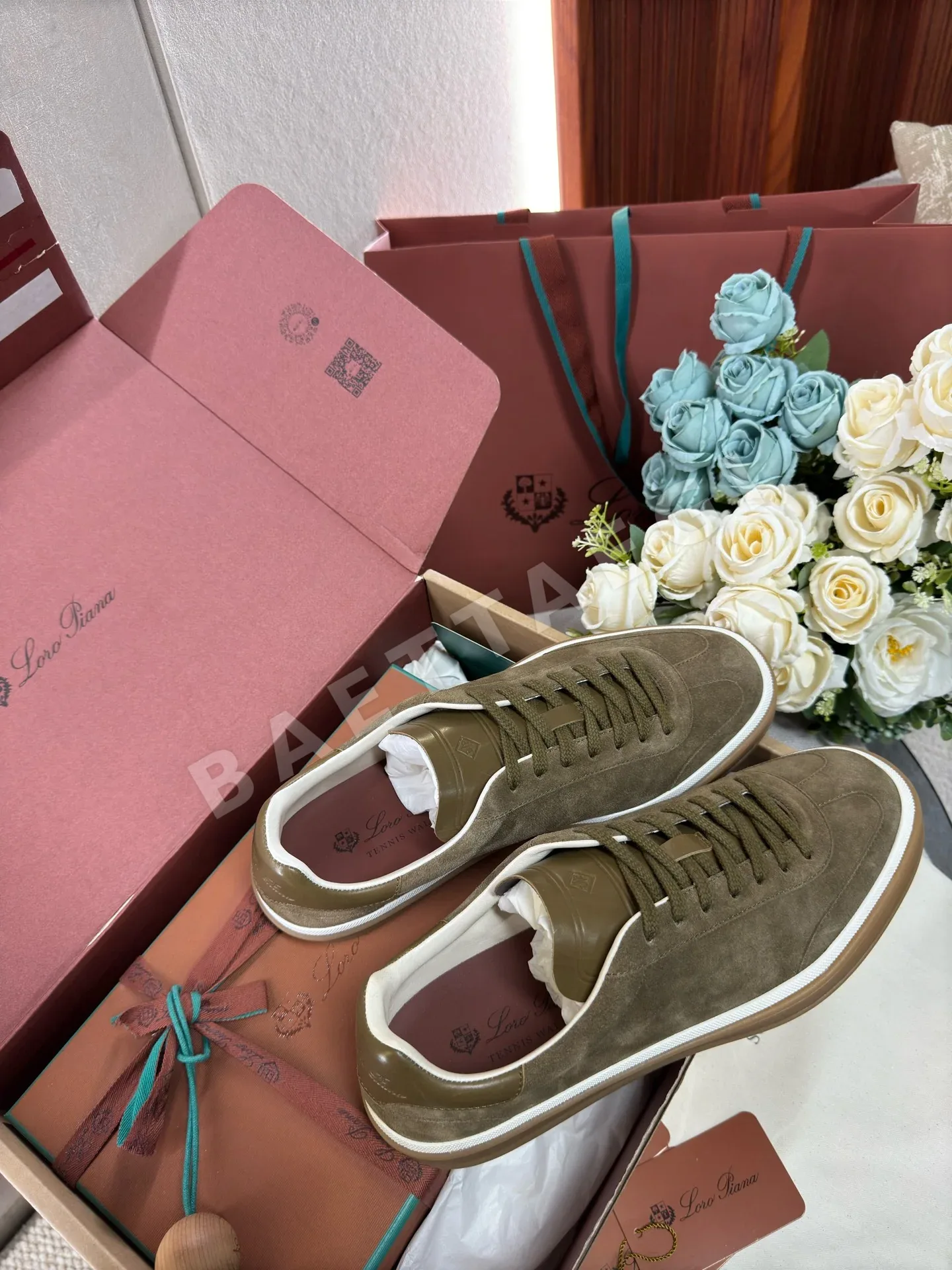 로로피아나 스웨이드 테니스 워크 신발 상세 이미지 9