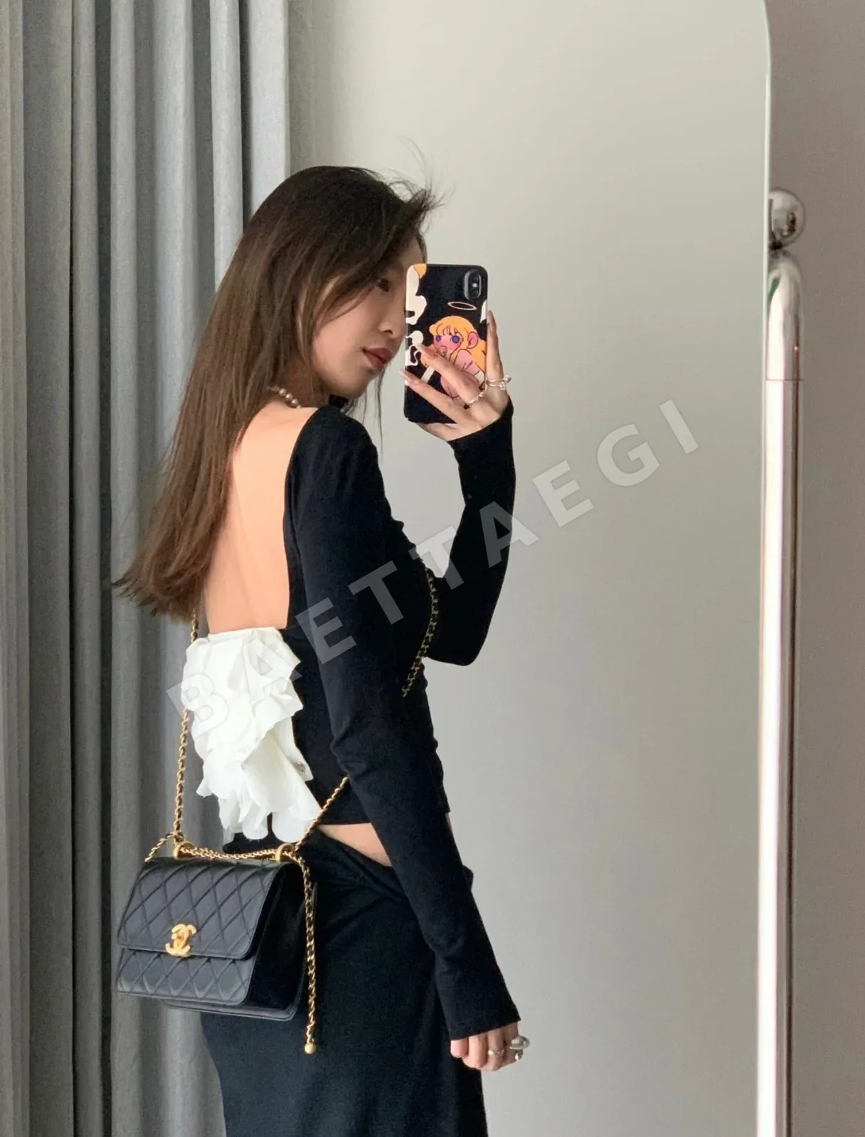 샤넬 더블 골드 비즈 클래식 가방 상세 이미지 1