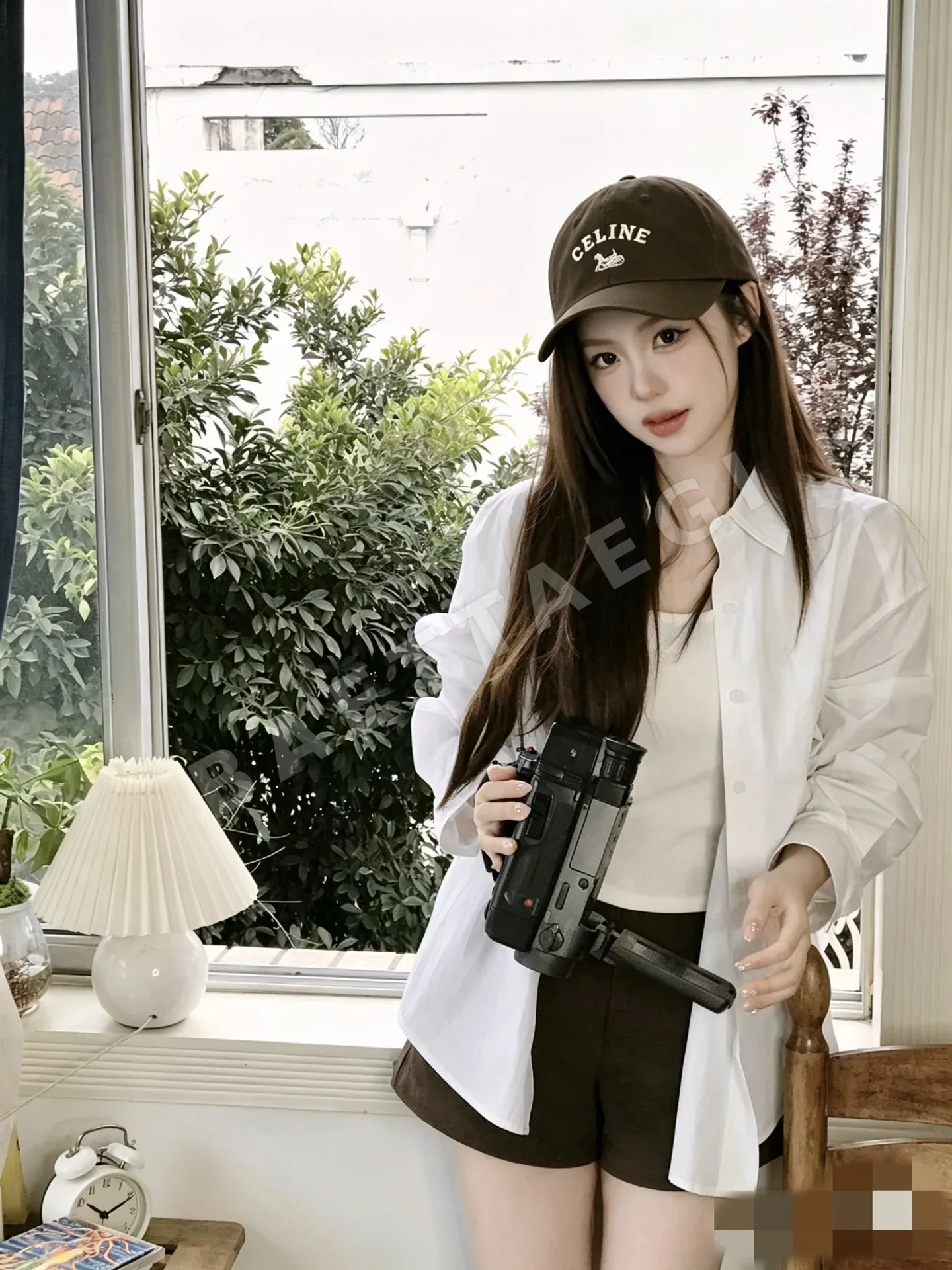 셀린느 레터 포인트 베이스볼 캡 84180