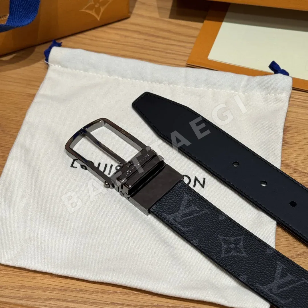 루이비통 모노그램 리버시블 남성 벨트 35MM 상세 이미지 5