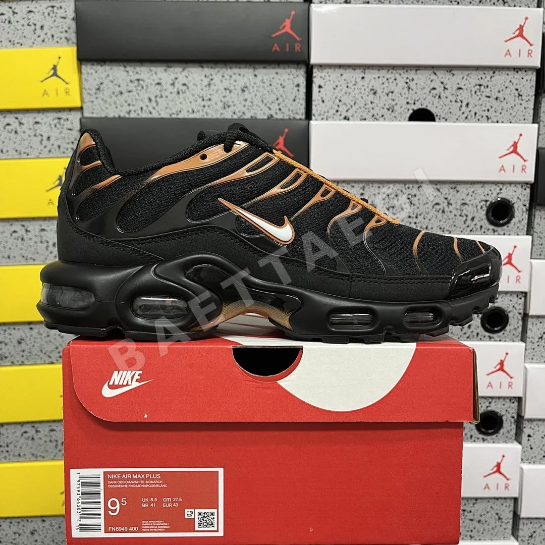 나이키 [DF] 에어 맥스 플러스 블랙 오렌지 FN6949-400 201074 Nike Air Max Plus Dark Obsidian