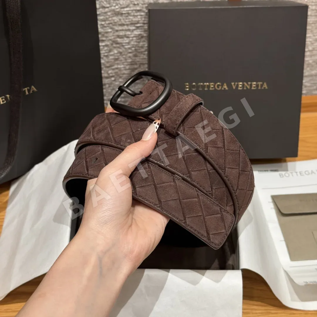 보테가베네타 인트레차토 스웨이드 벨트 상세 이미지 4