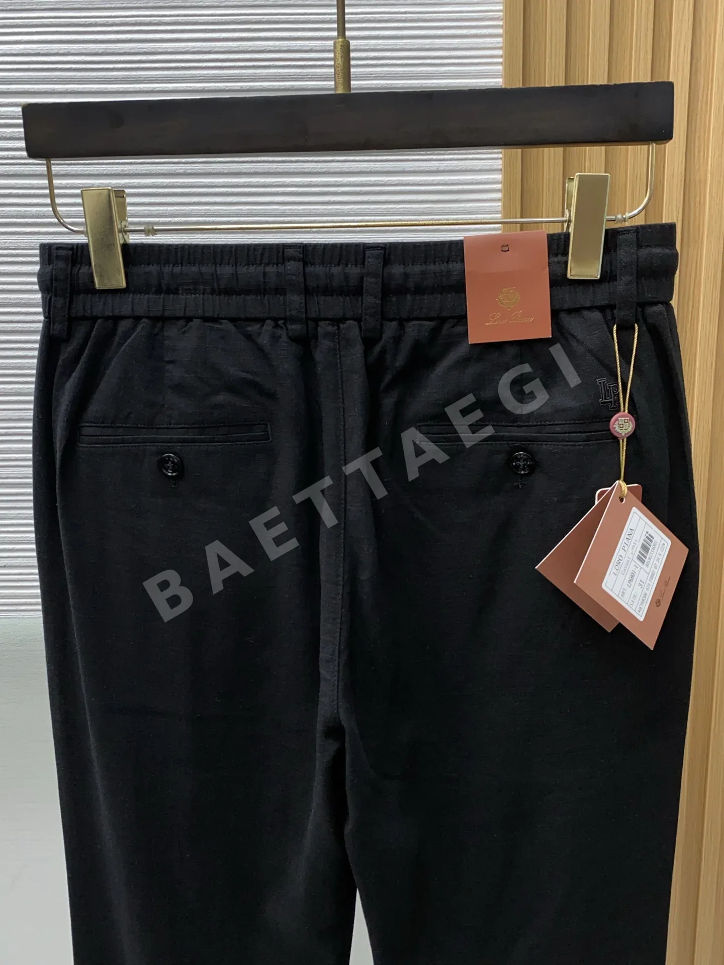 로로피아나 린넨 코튼 혼방 남성 바지 상세 이미지 7