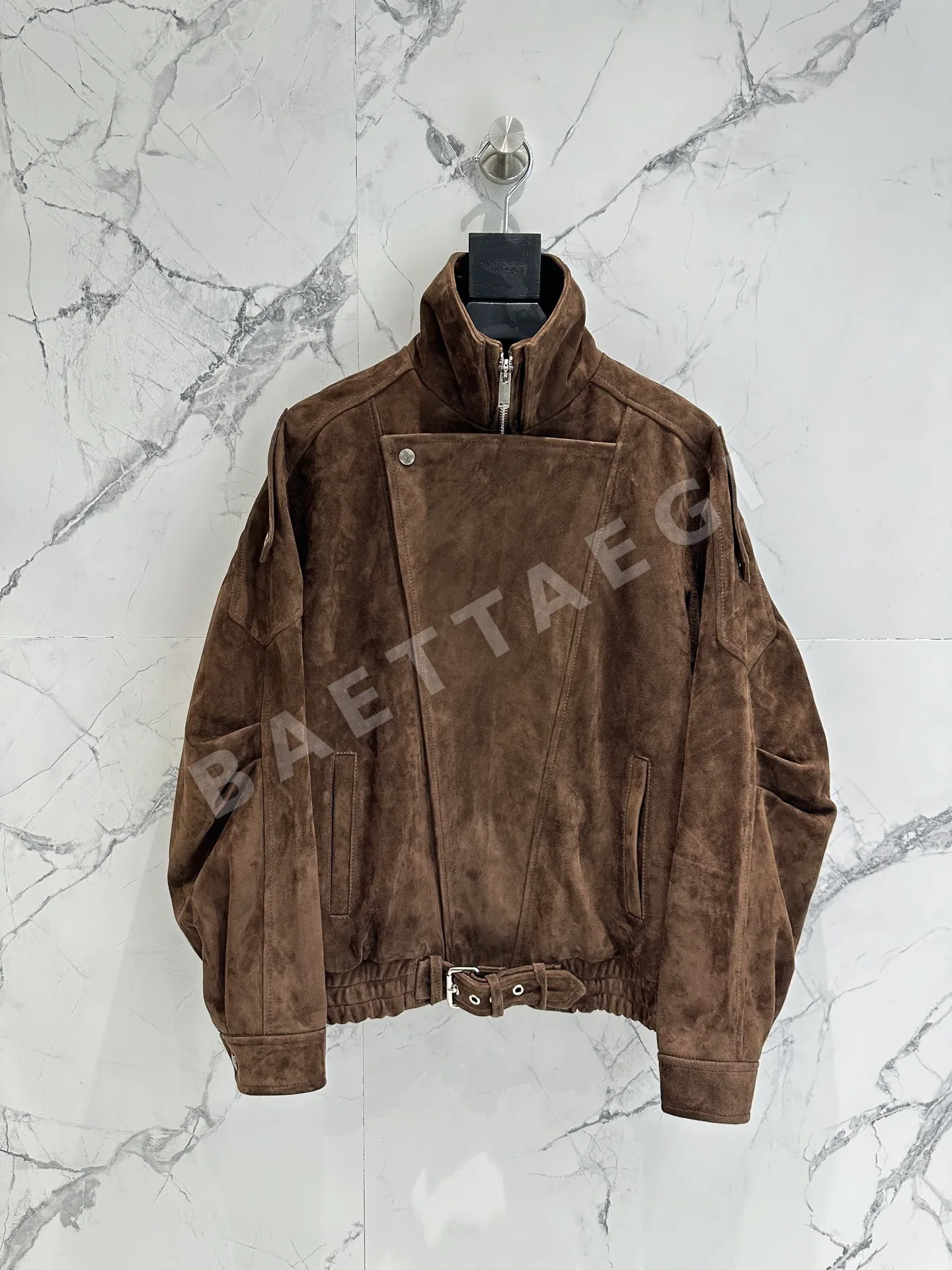 생로랑 스웨이드 가죽 여성 자켓 164603