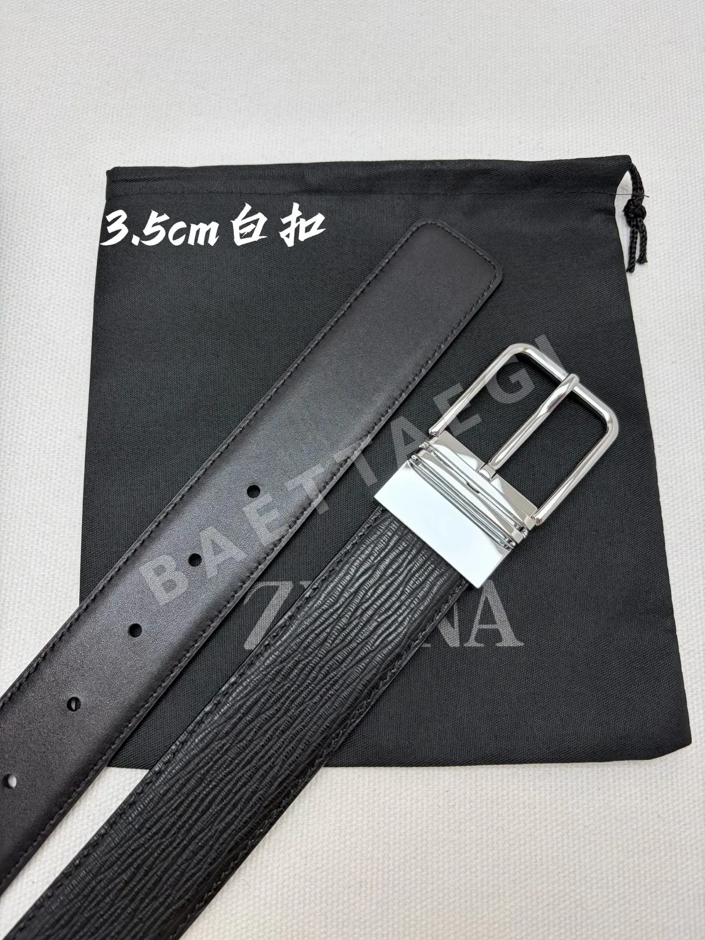 제냐 카프스킨 가죽 남성용 벨트 상세 이미지 2
