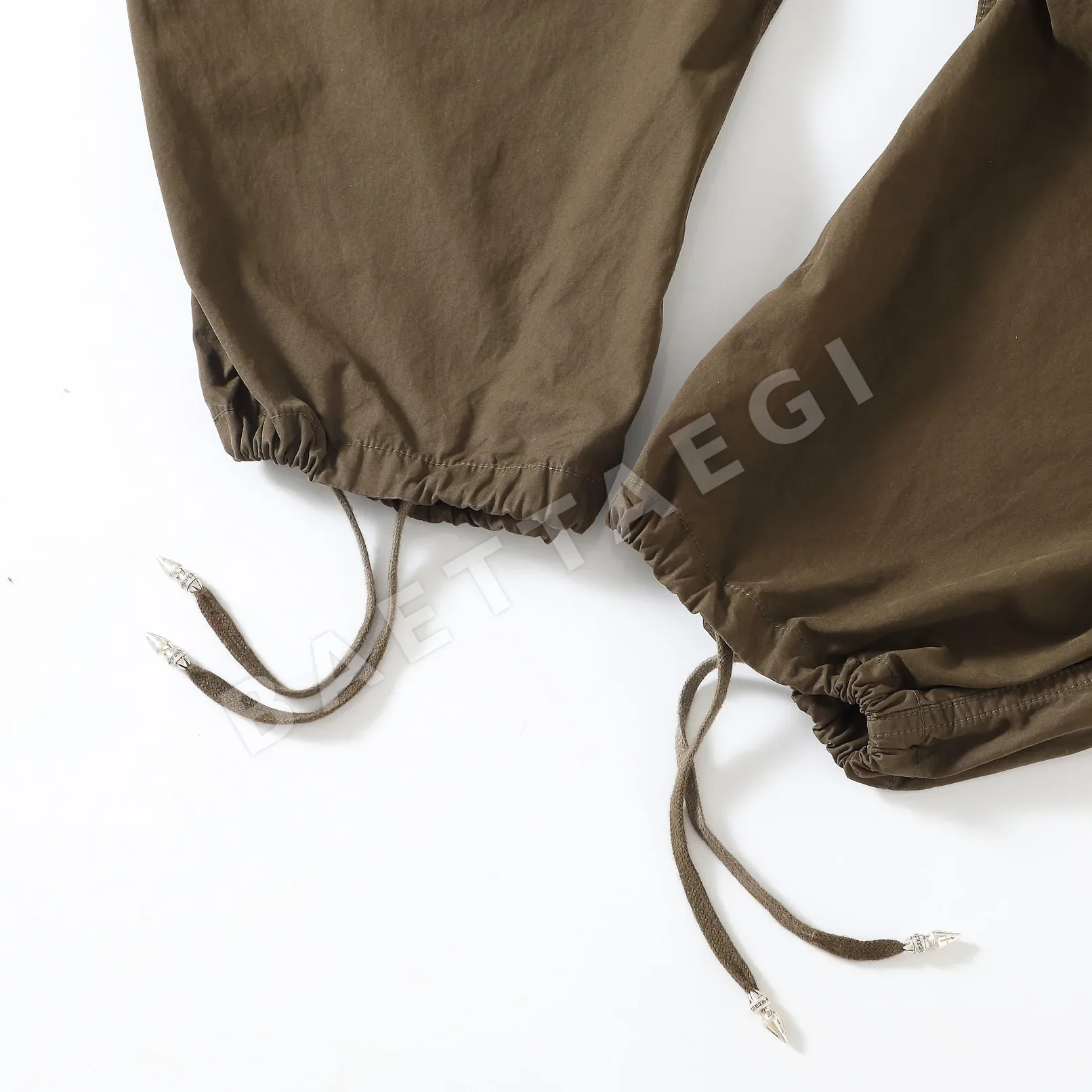 크롬하츠 드로스트링 와이드 레그 바지 상세 이미지 8