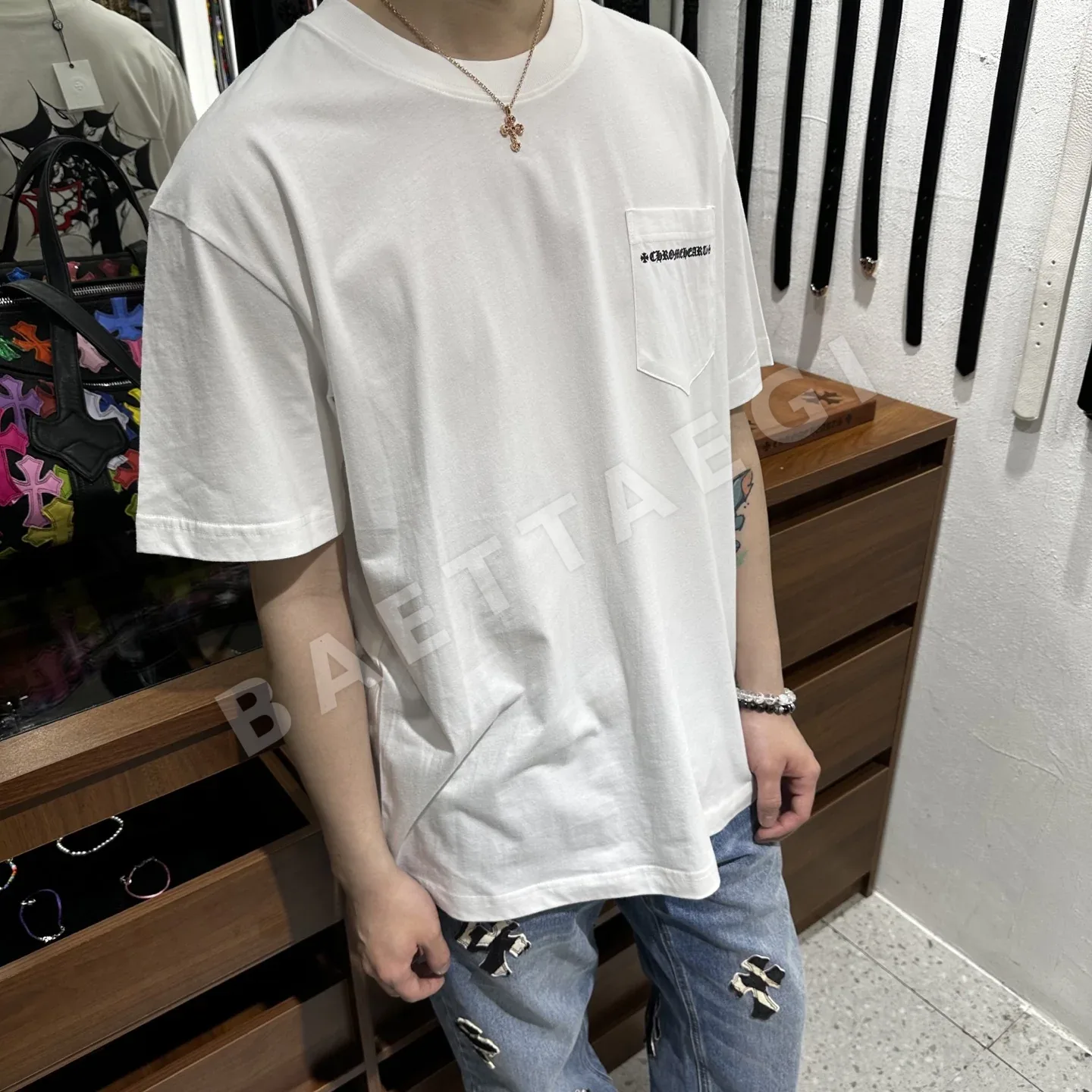 크롬하츠 남성 반팔 티셔츠 상세 이미지 7