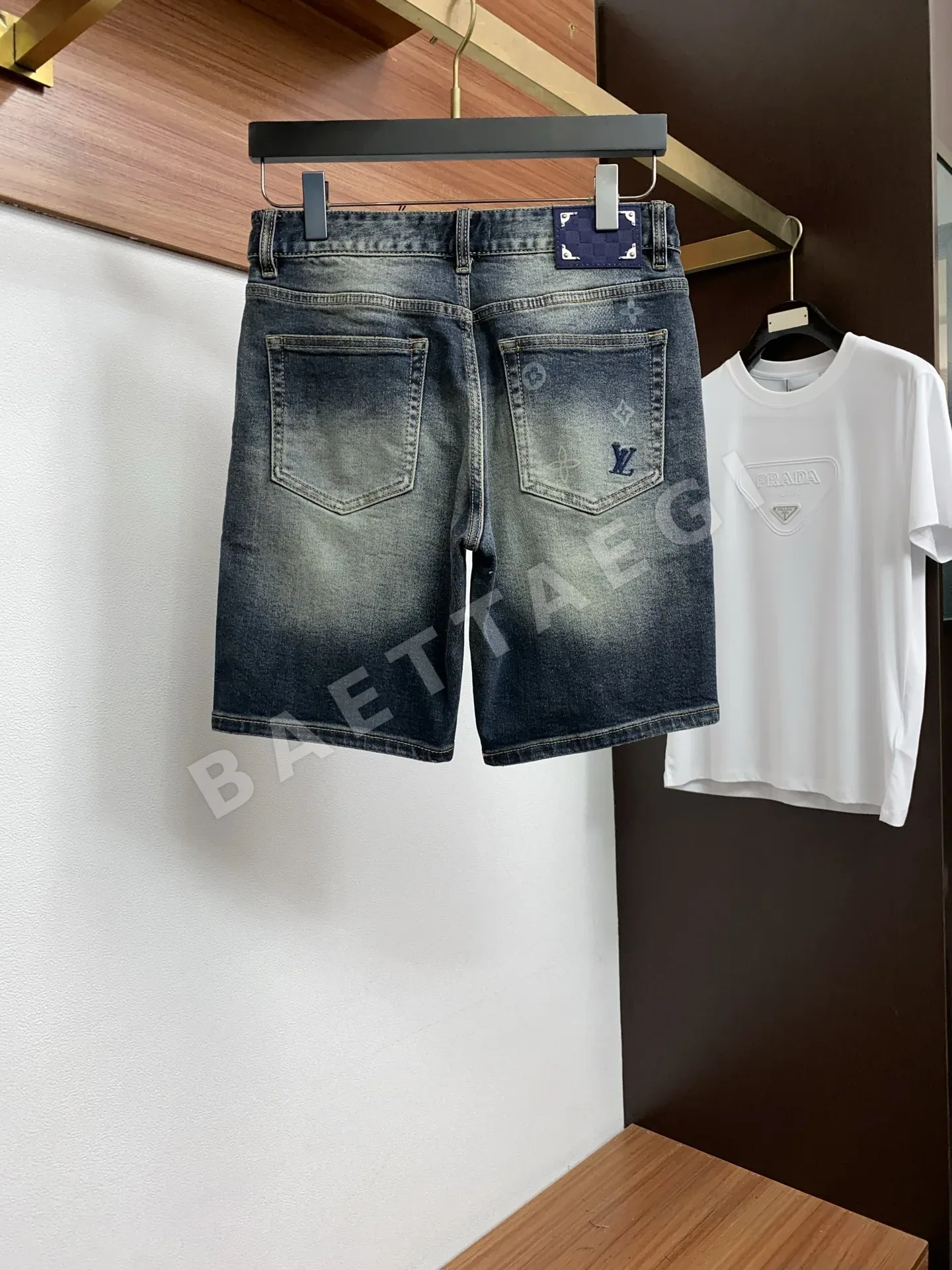 루이비통 데님 남성 반바지 상세 이미지 8