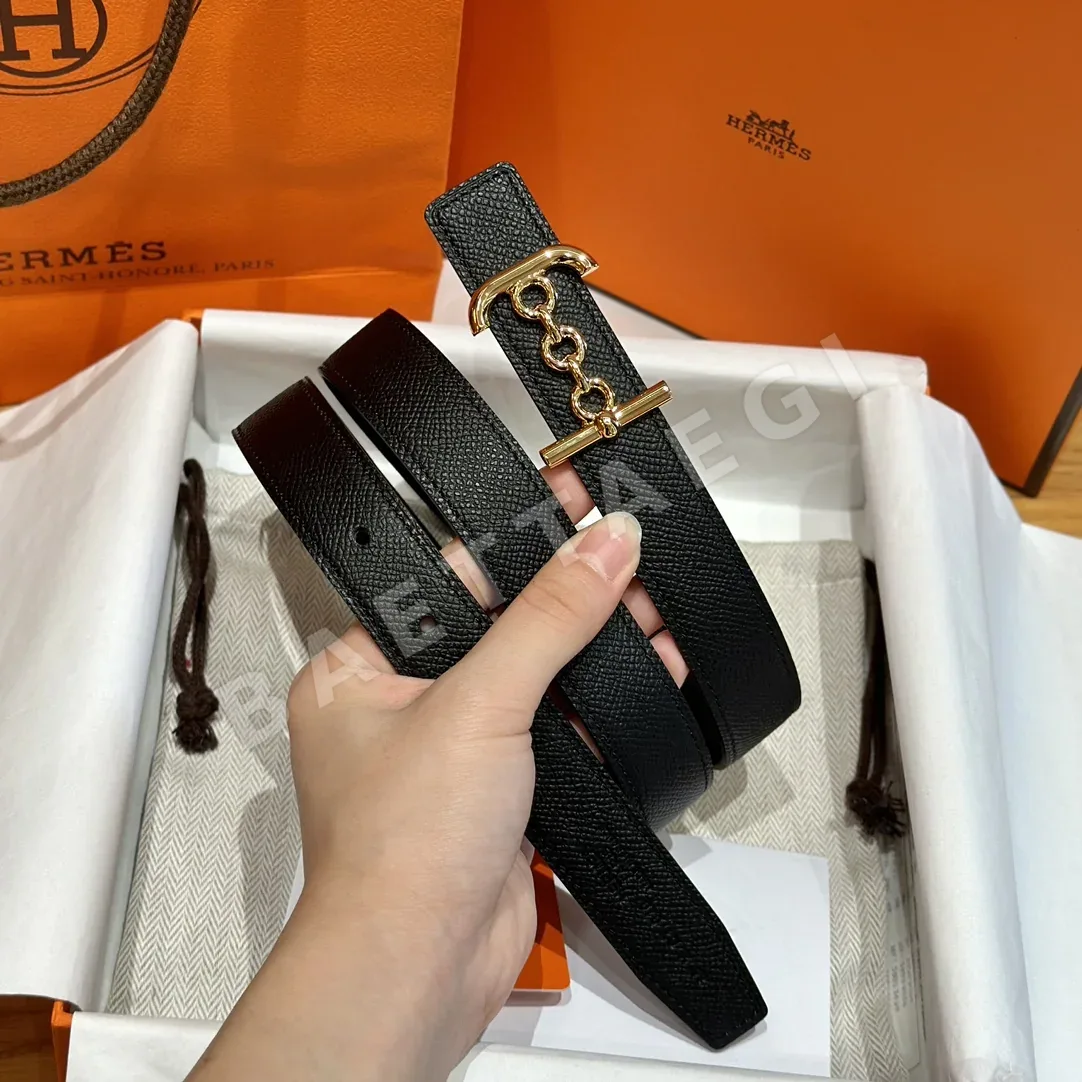 에르메스 H자형 버클 양면 가죽 벨트 175292
