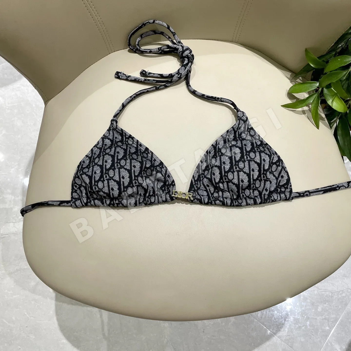 디올 자카드 원피스 수영복 상세 이미지 6