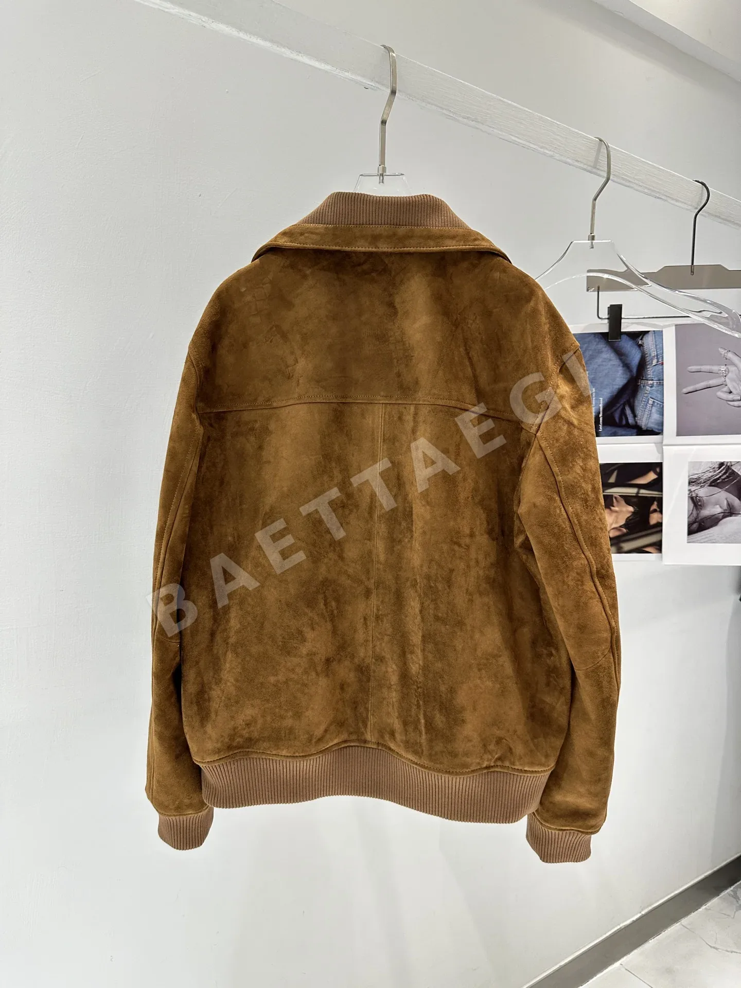 톰포드 남성 시프스킨 스웨이드 자켓 상세 이미지 8