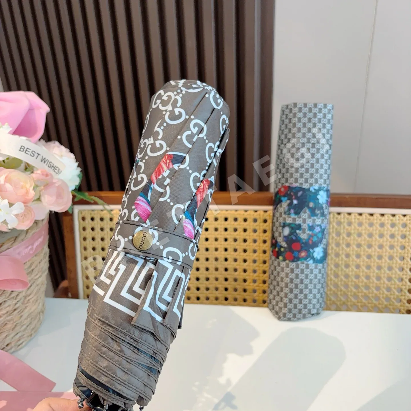 구찌 3단 자동 접이식 우산 상세 이미지 3