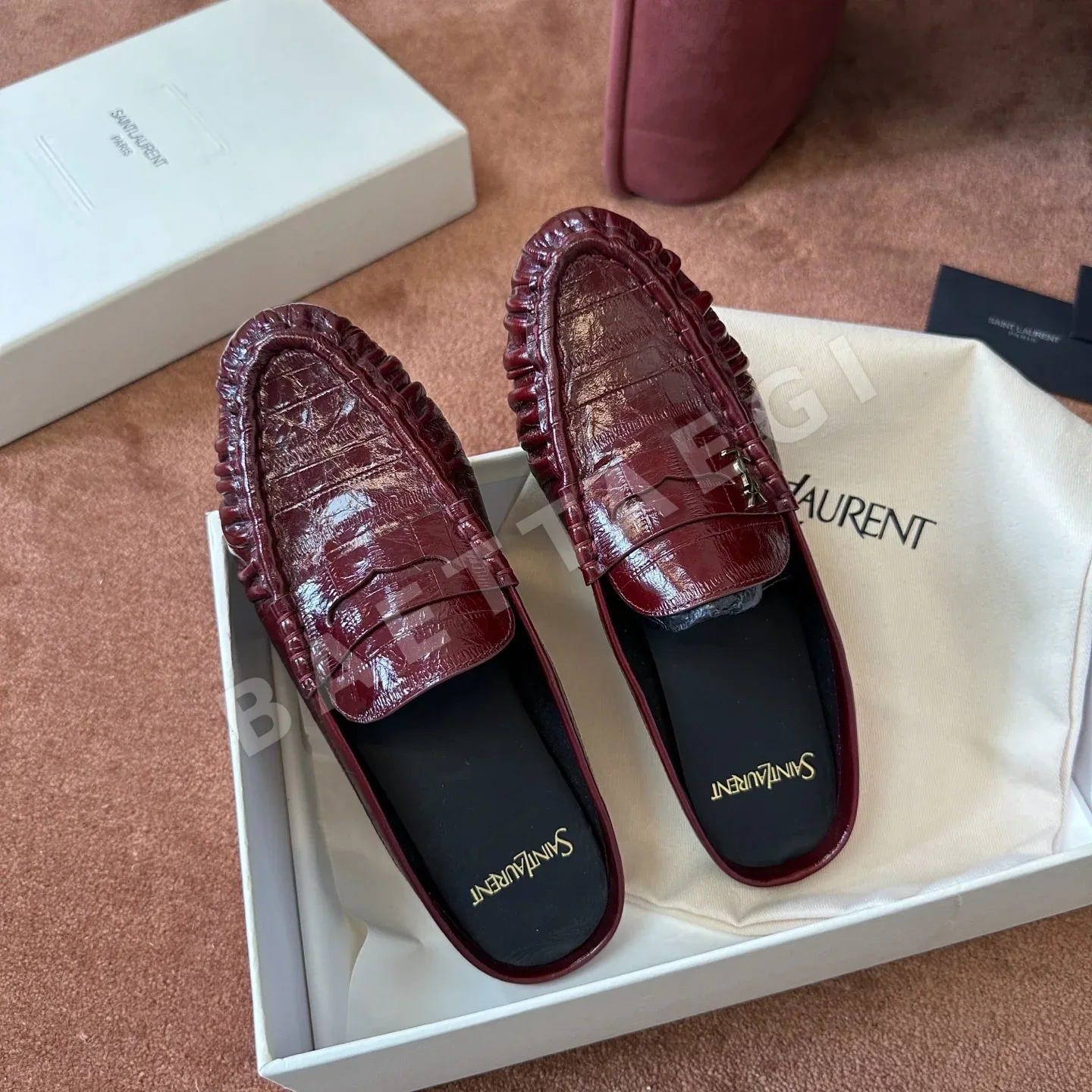 생로랑 YSL 앞코 덮인 뮬 상세 이미지 8