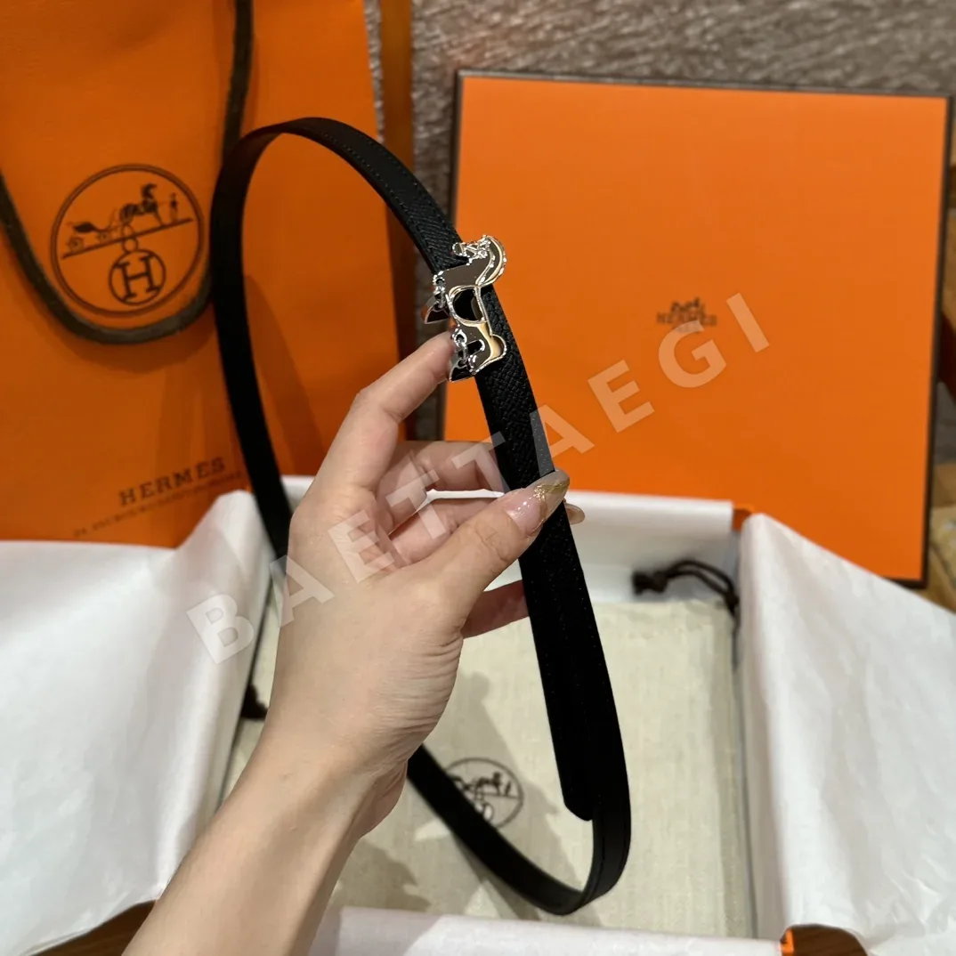 에르메스 그레나인 양면 가죽 벨트 상세 이미지 3