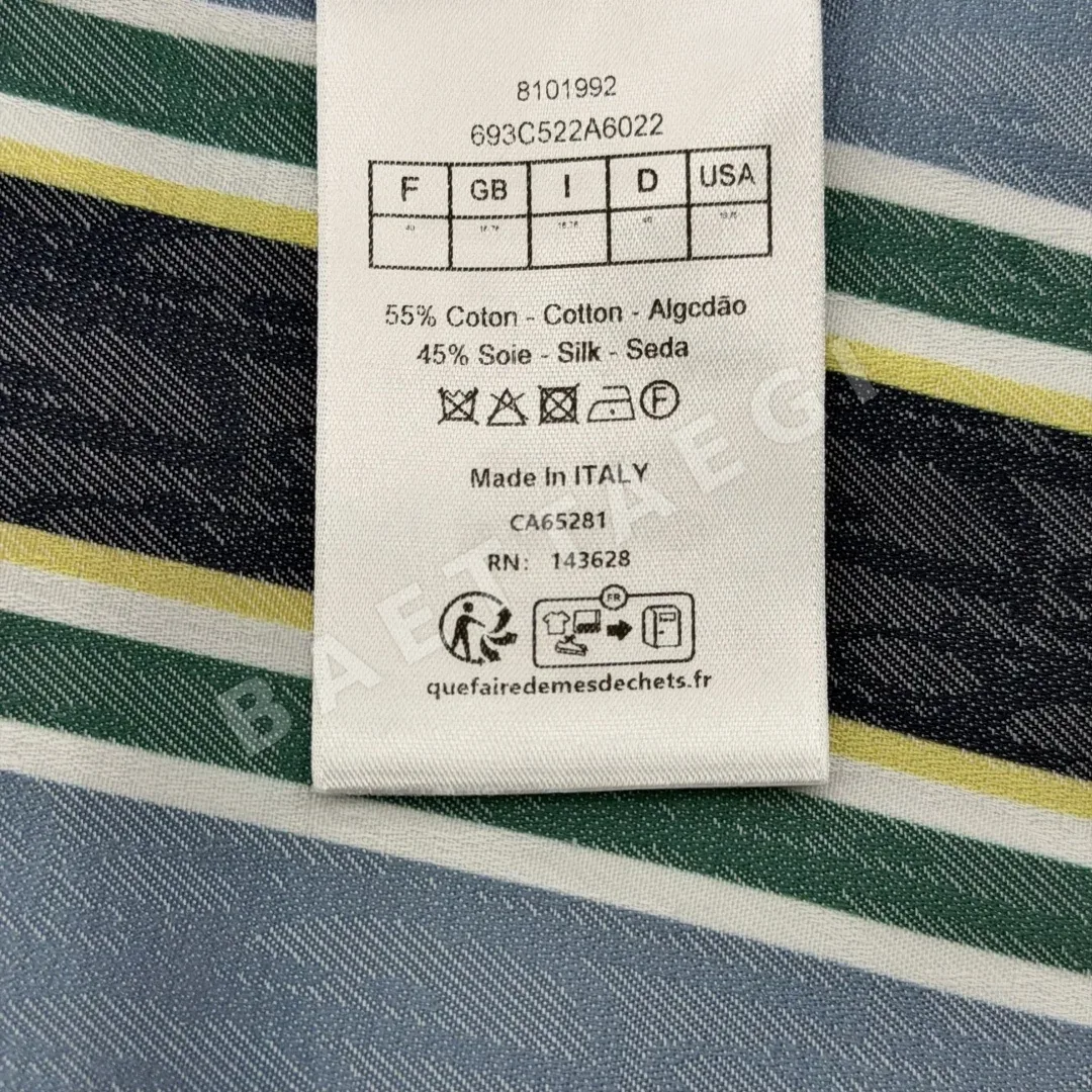디올 리비에라 오브리크 패턴 반팔 셔츠 상세 이미지 9