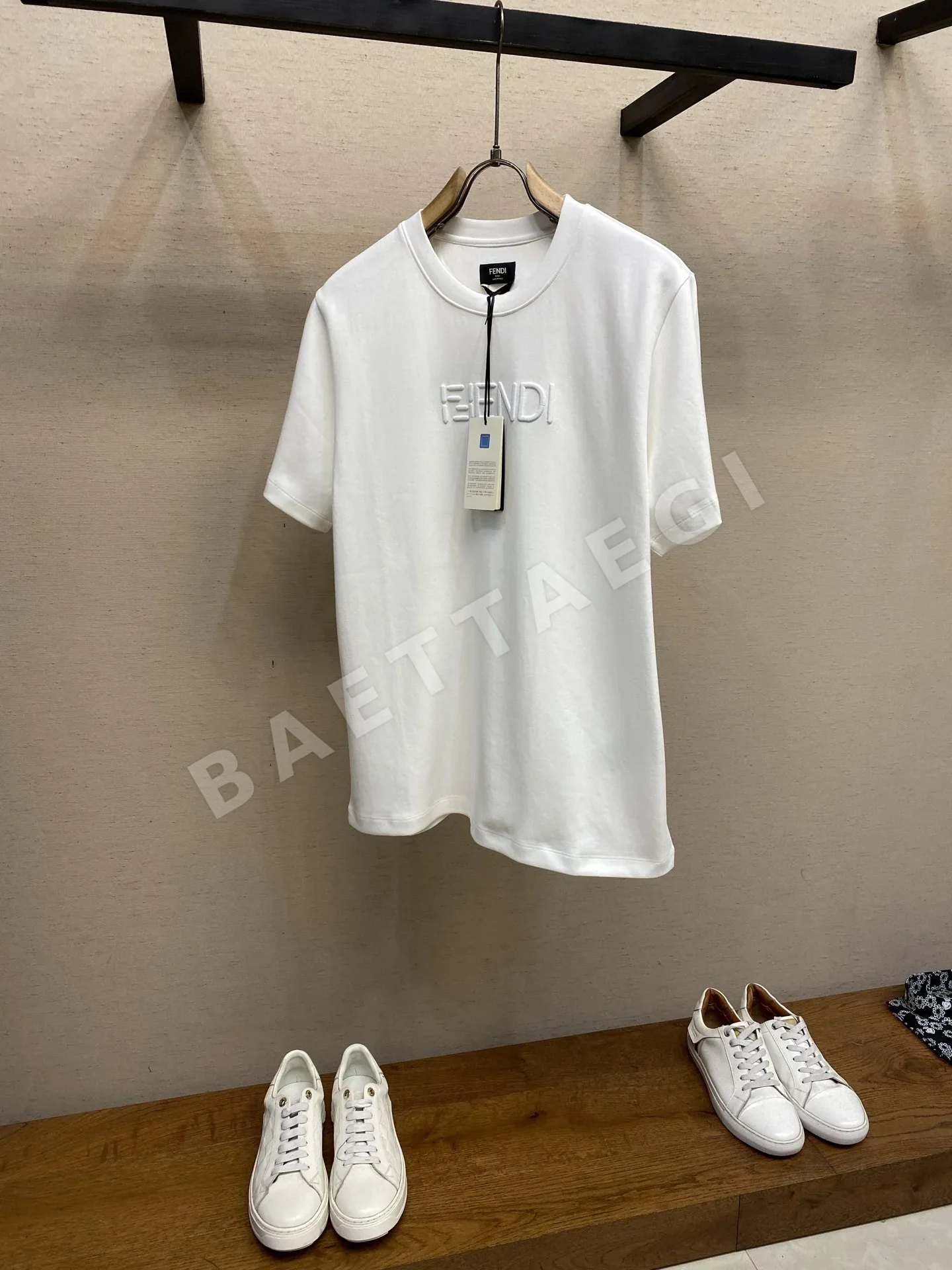 펜디 남성 코튼 반팔 티셔츠 49757