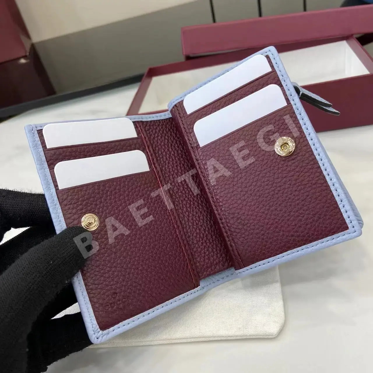 구찌 GG 마몬트 연한 파란색 가죽 카드 지갑 상세 이미지 7