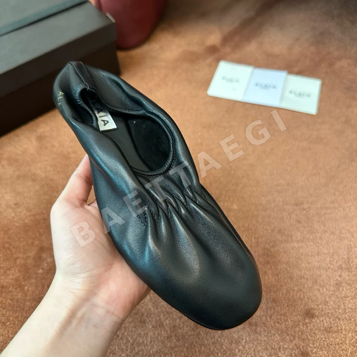 알라이아 짜임 발레 슈즈 상세 이미지 3