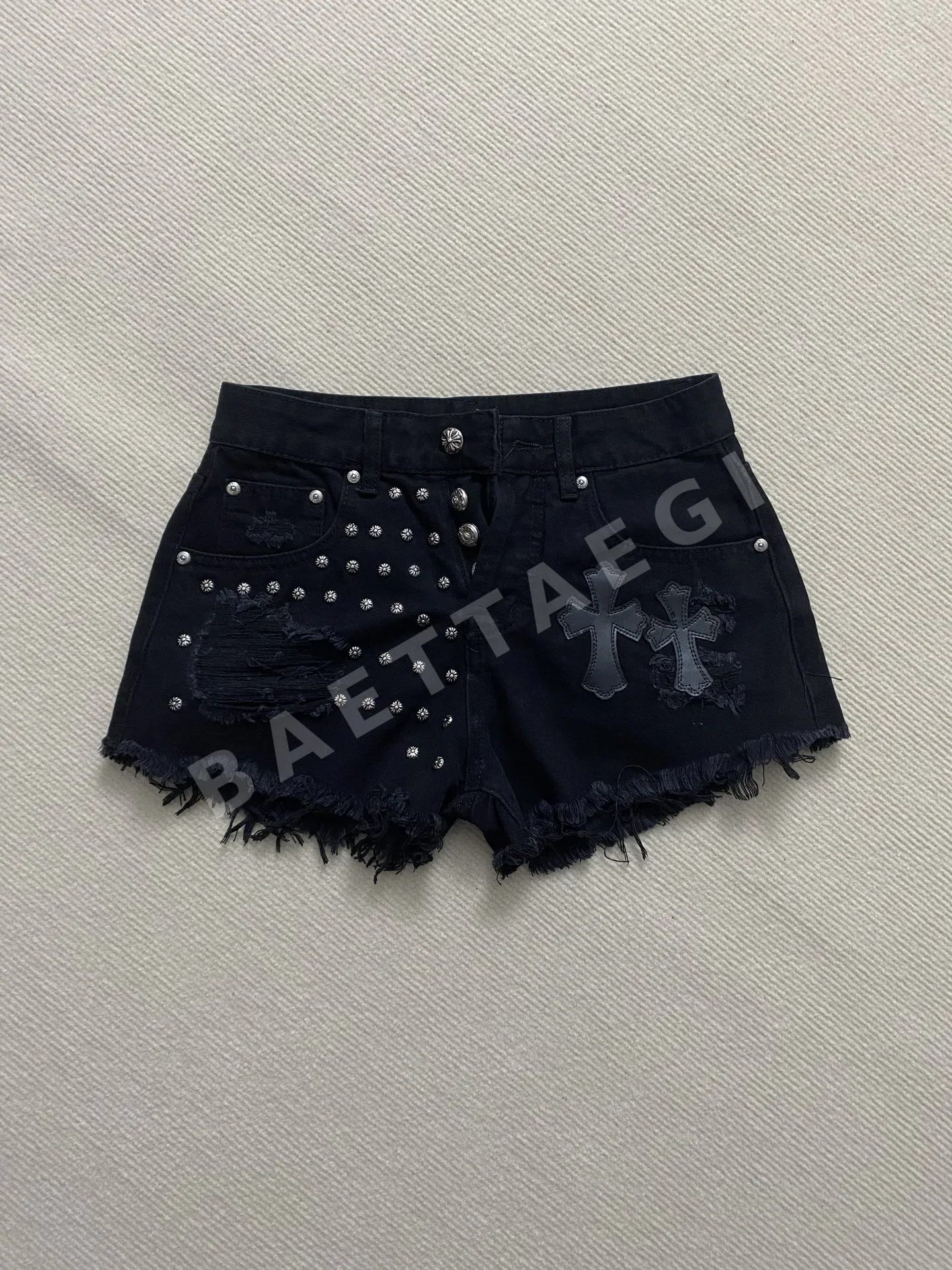 크롬하츠 데님 여성 반바지 163950