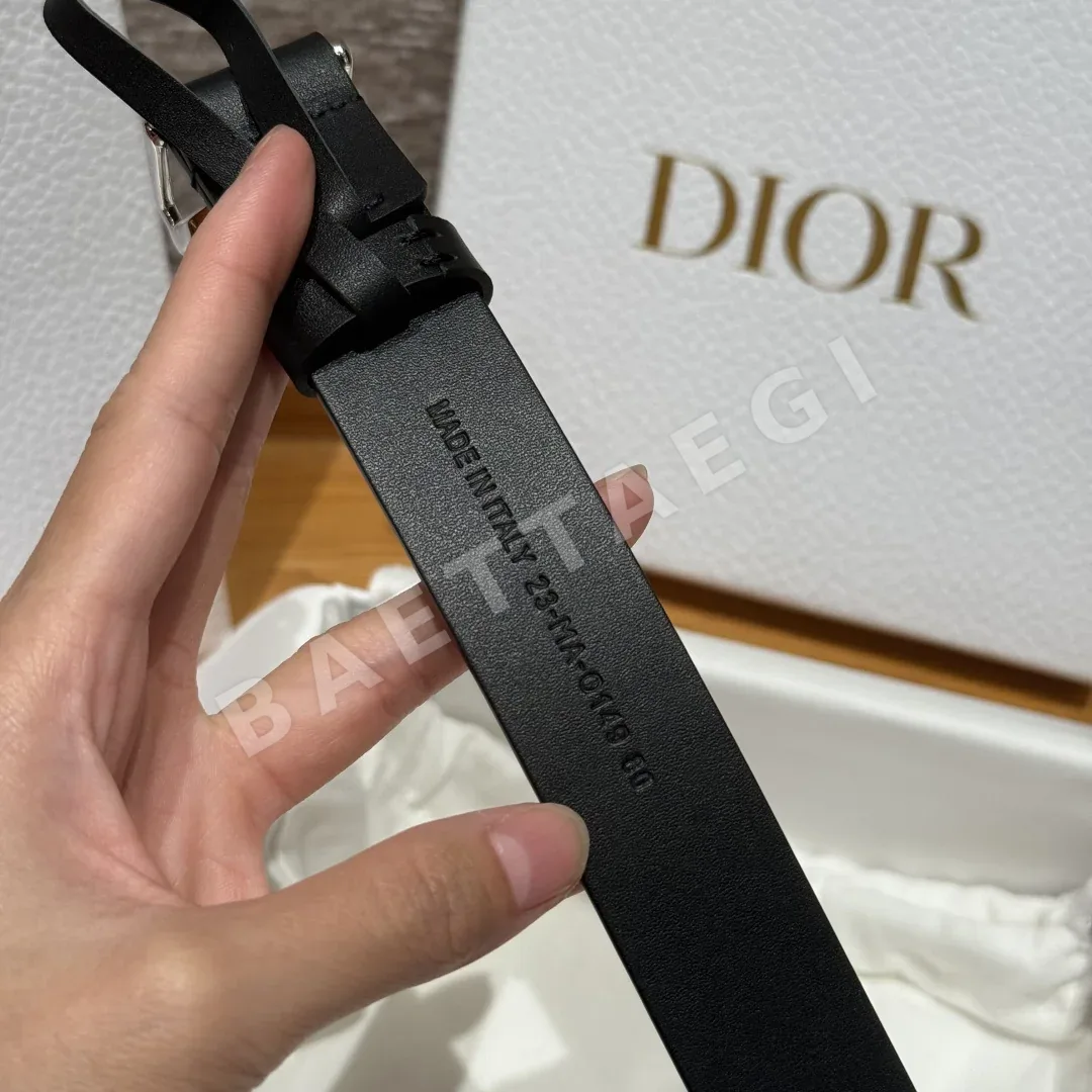 디올 CD 버클 가죽 벨트 상세 이미지 9