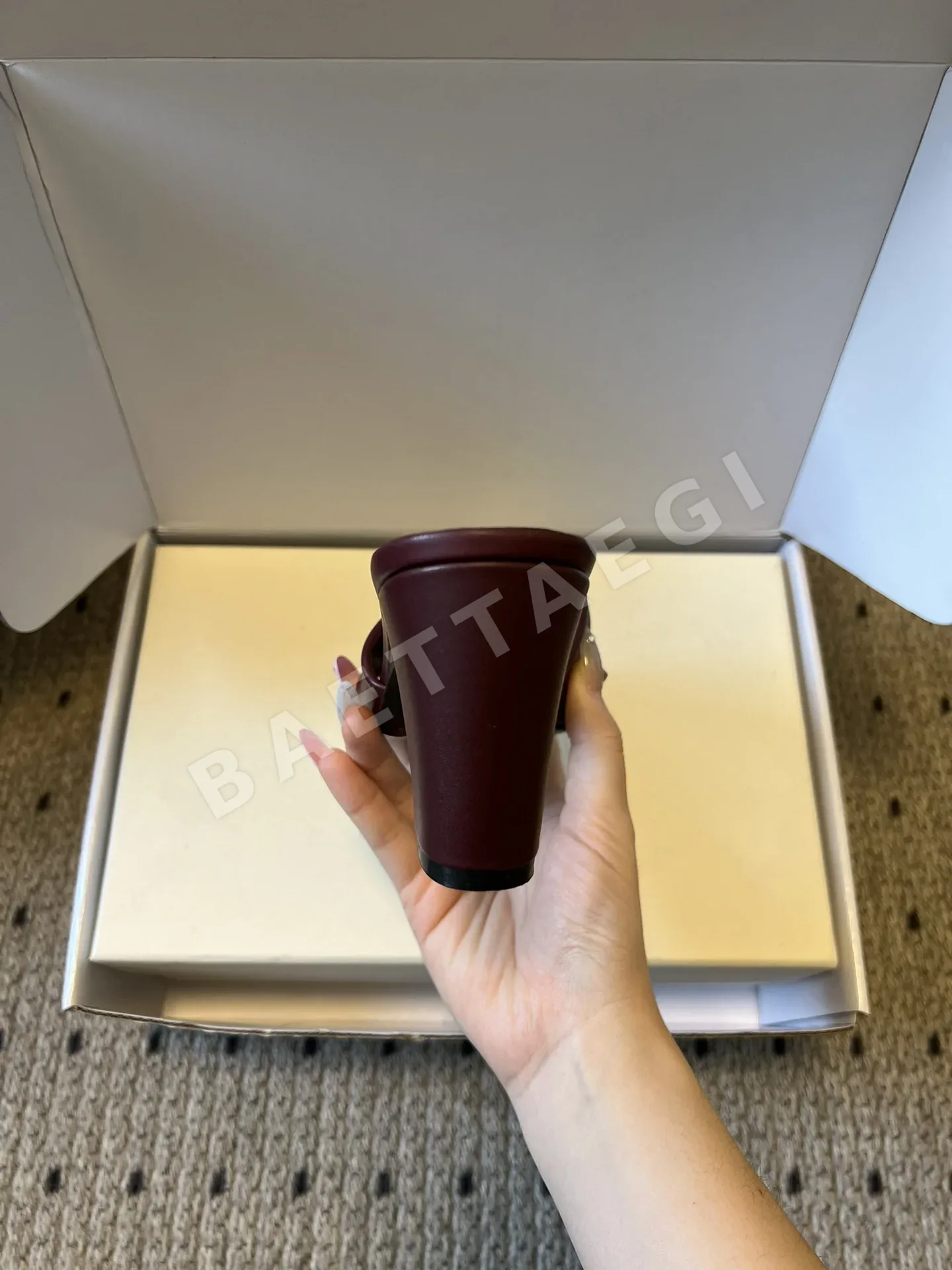 생로랑 스티치 포인티드 토 뮬 힐 신발 9576 상세 이미지 6