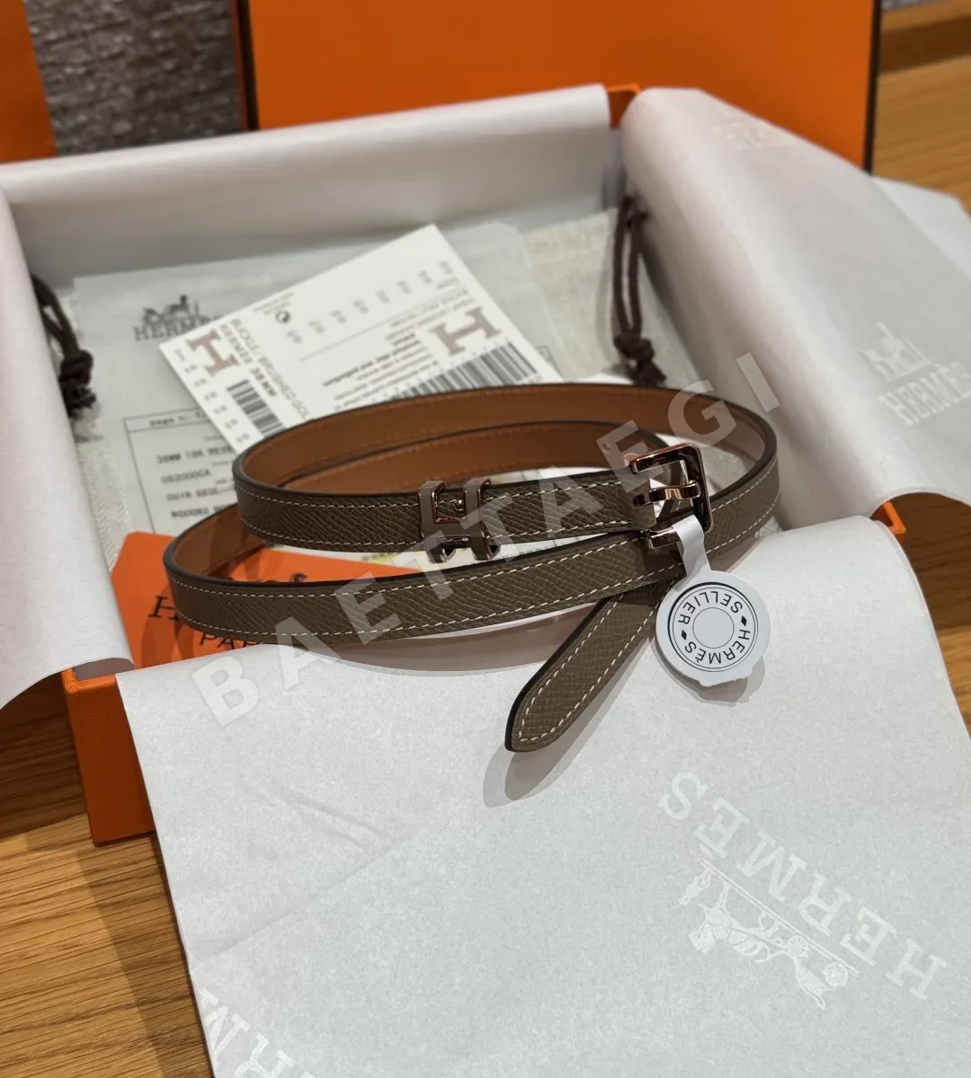 에르메스 팝 H 15mm 에포손 카프스킨 벨트 178996