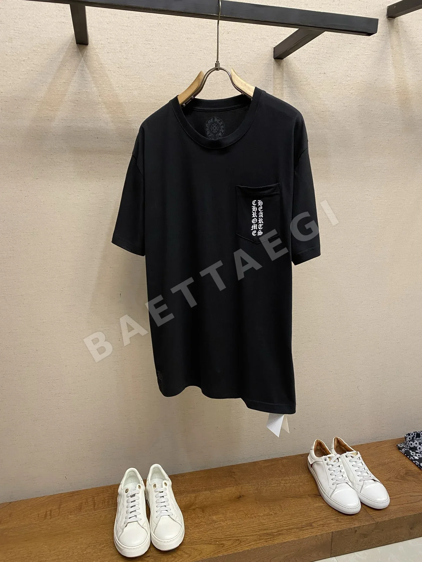 크롬하츠 레터 프린트 남성 반팔 티셔츠 49999