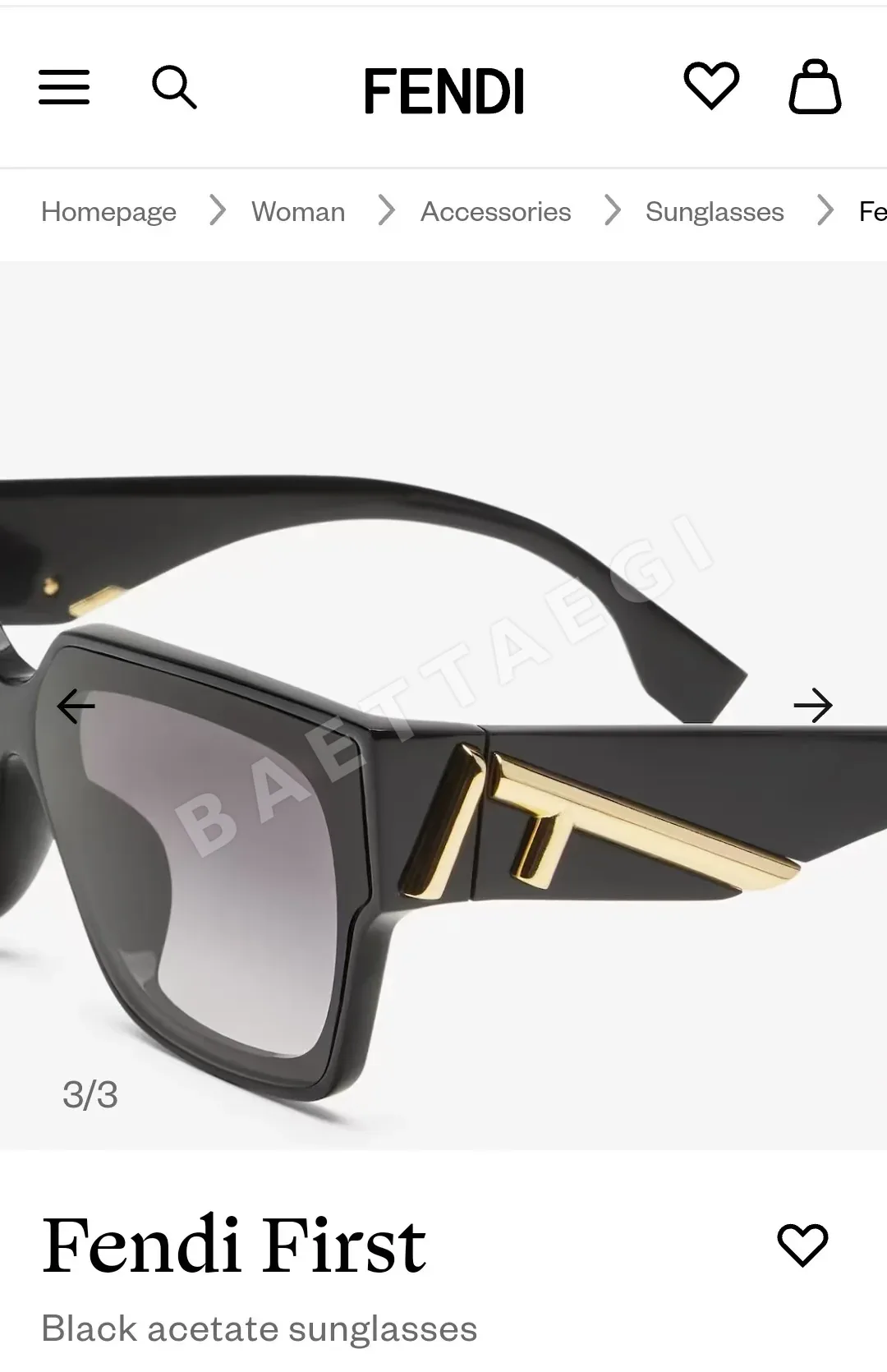 펜디 선글라스 74252 Fendi Sunglasses 상세 이미지 3
