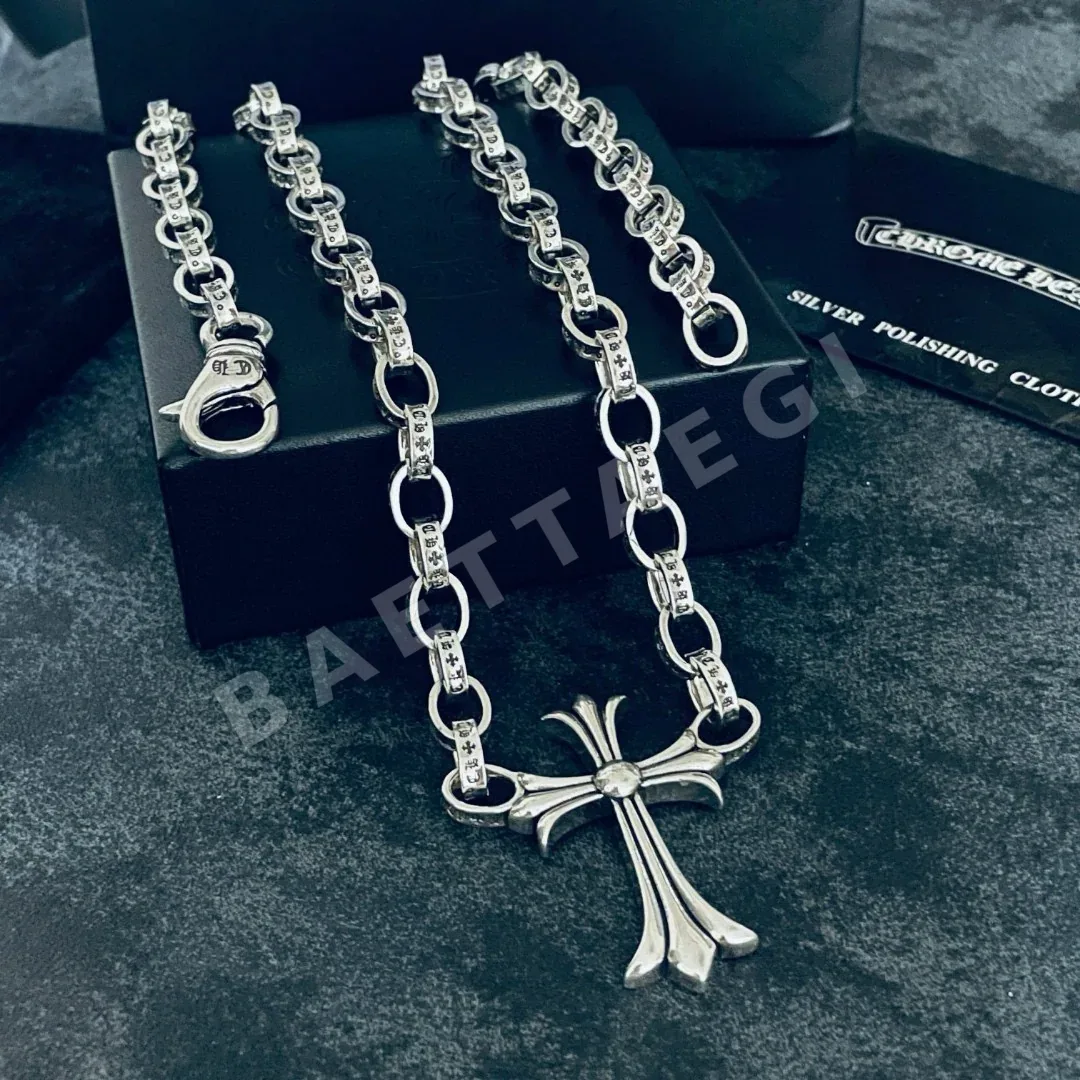 크롬하츠 크로스 팬던트 목걸이 상세 이미지 5