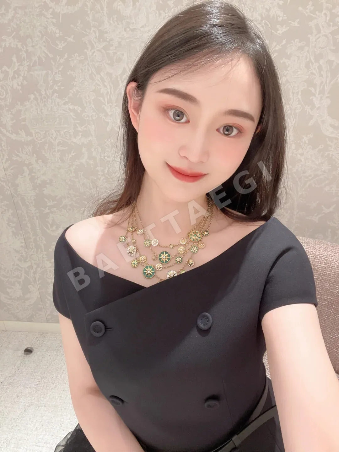 디올 로즈 데 방 다이아몬드 목걸이 상세 이미지 7