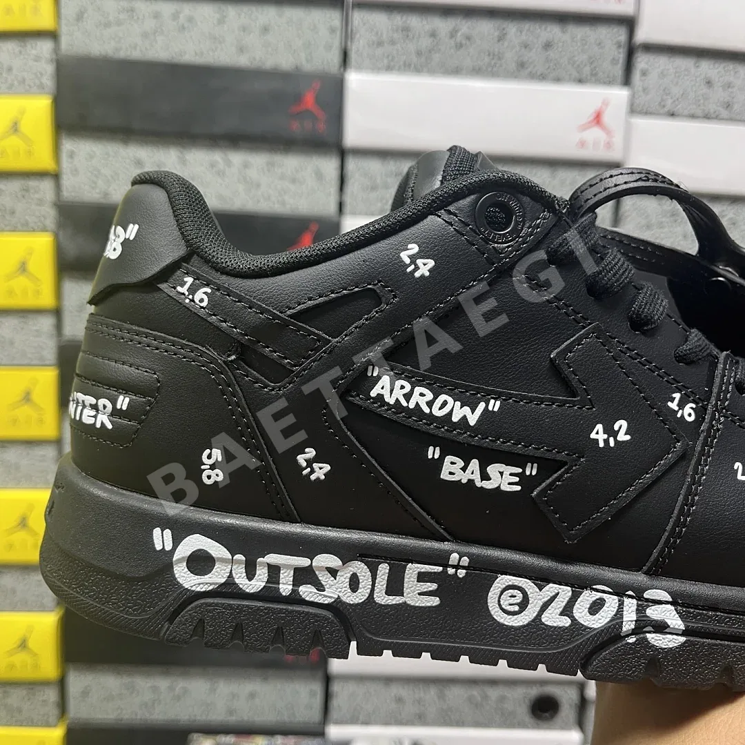 오프화이트 아웃 오브 오피스 OOO 로우 탑스 블랙 202440 Off White Out Of Office OOO Low Tops 상세 이미지 7
