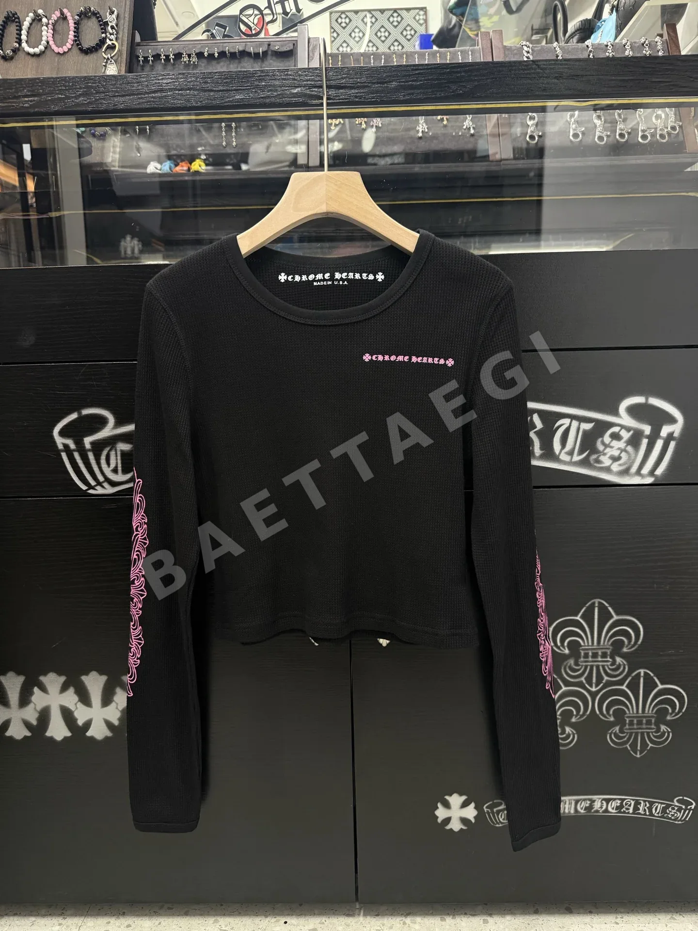 크롬하츠 여성 와플 긴팔 셔츠 162180