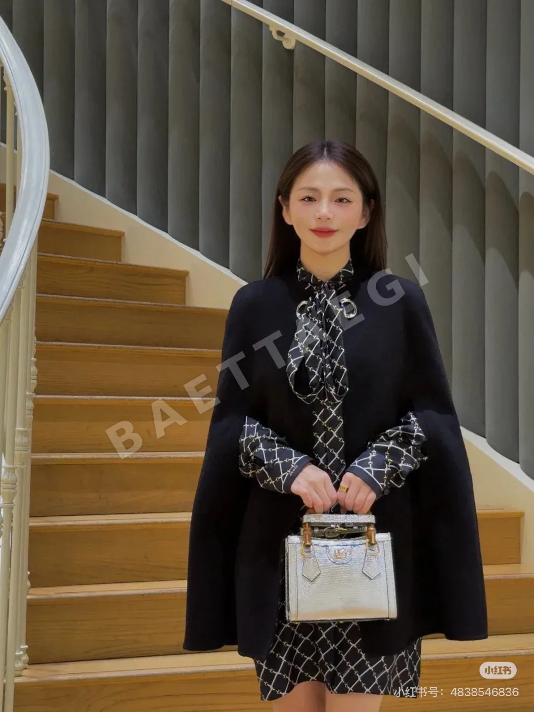 구찌 리본 미들 길이 셔츠 상세 이미지 2