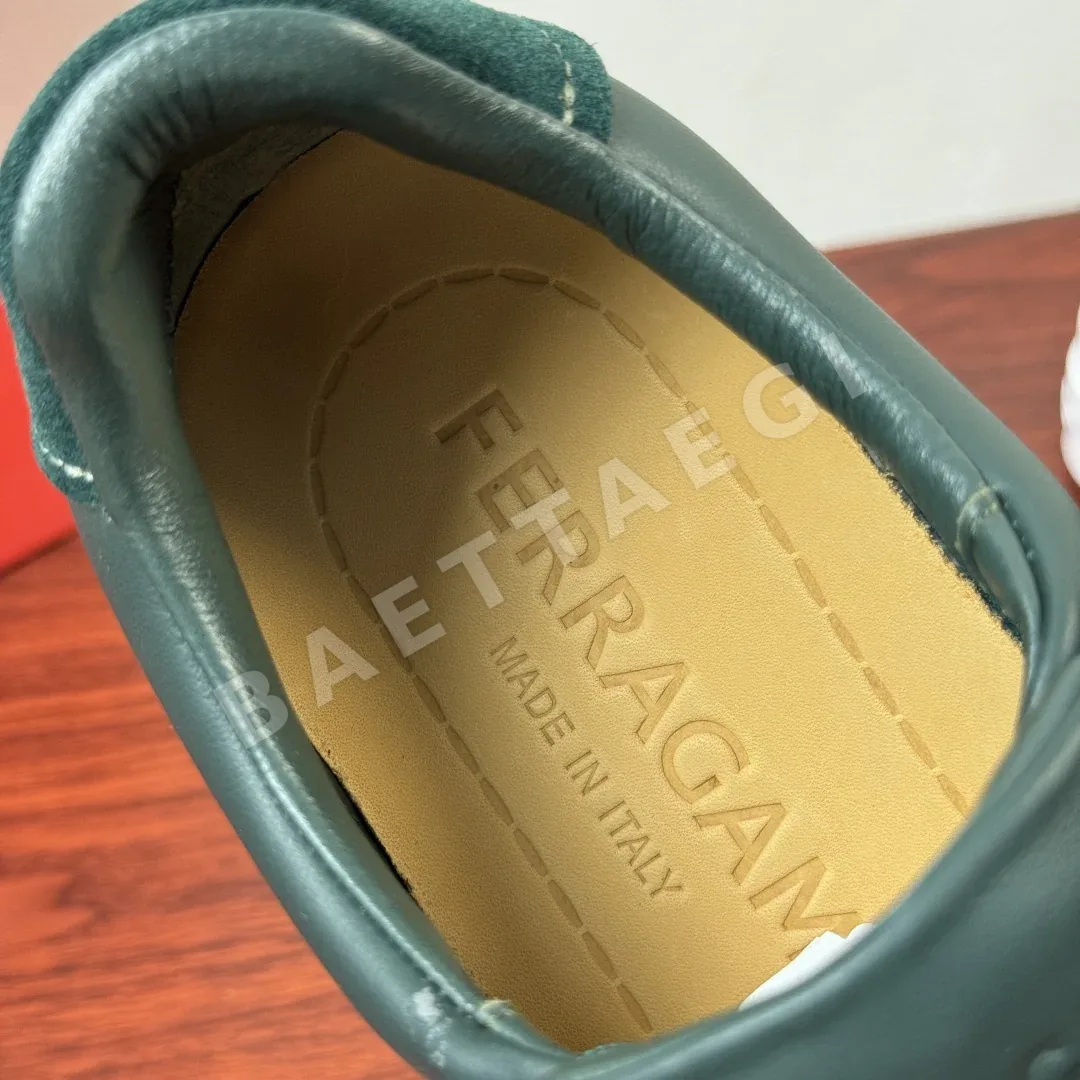 페레가모 샌들 남성 그린 가죽 상세 이미지 7