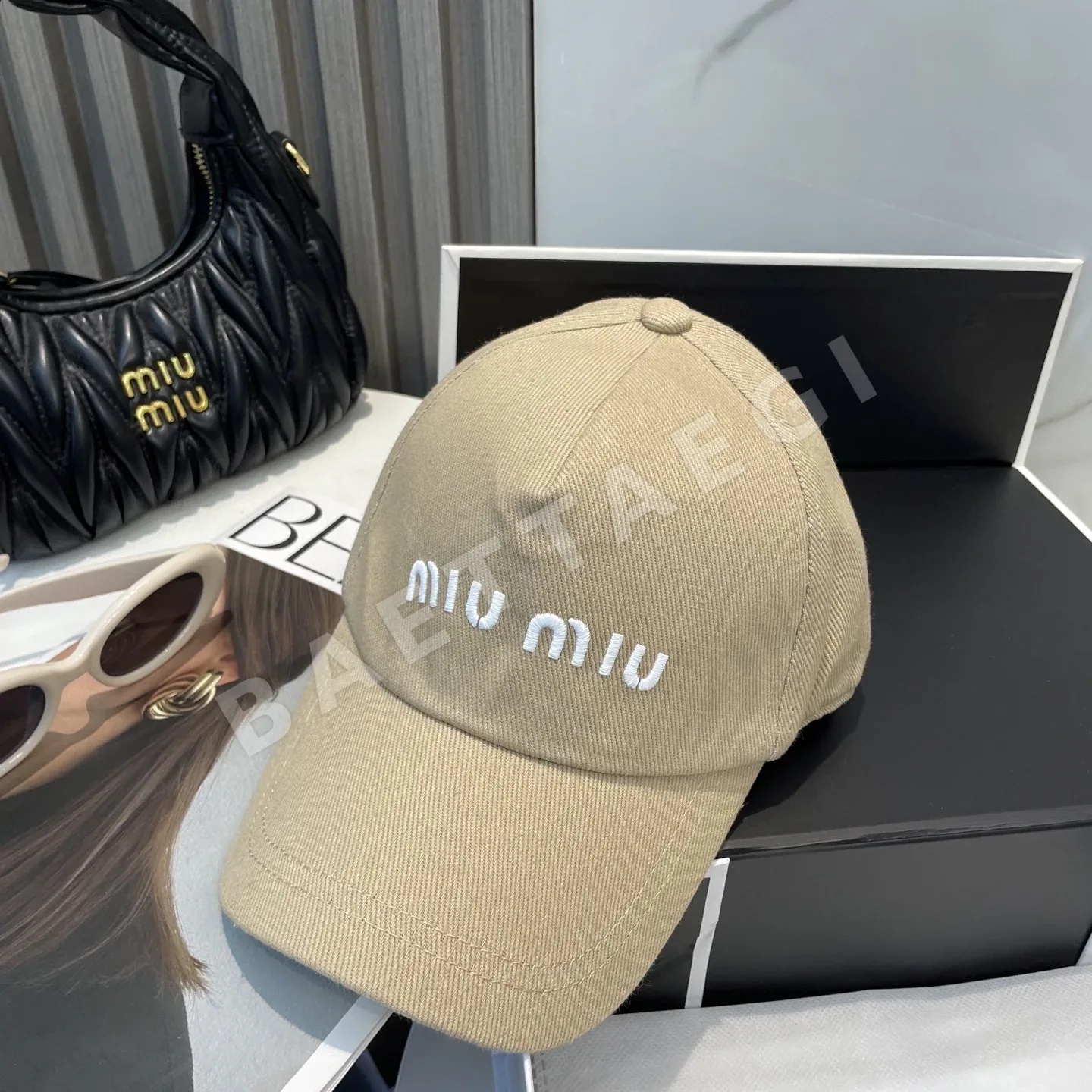 미우미우 자수 야구모자 상세 이미지 6