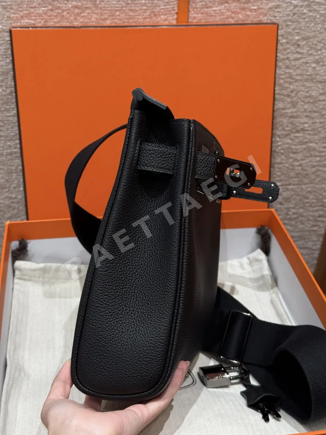 에르메스 핵 아 도 토고 블랙 백팩 상세 이미지 4