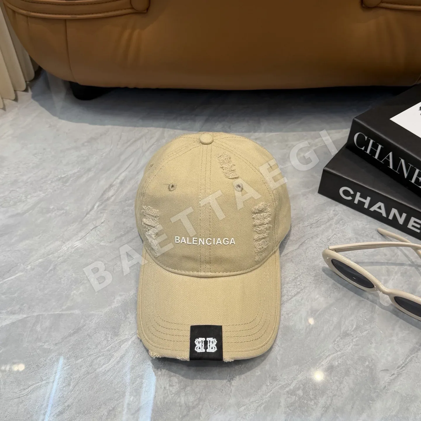발렌시아가 더블 B 로고 베이스볼 캡 186052