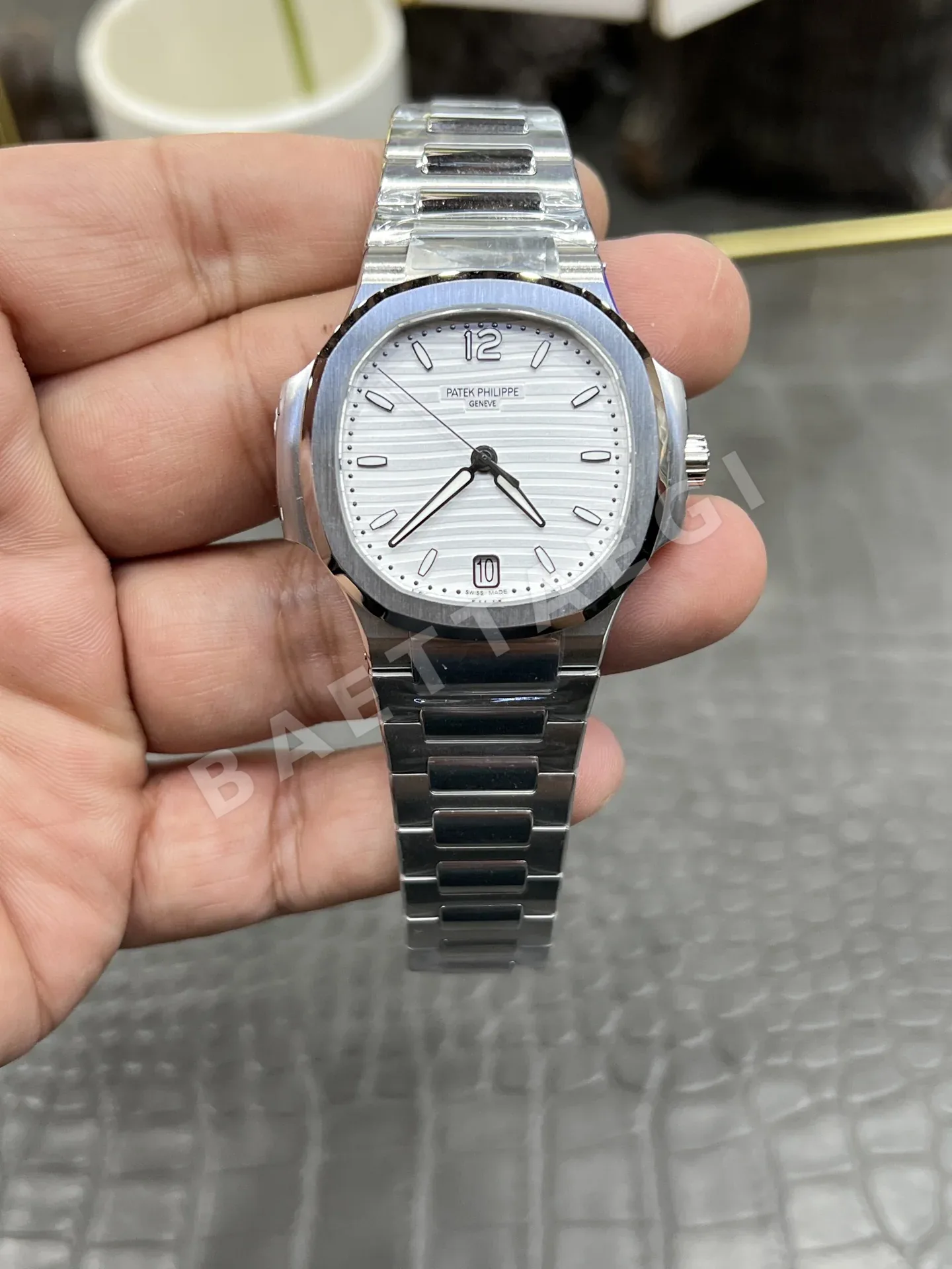 파텍필립 노틸러스 7118 자동 여성용 3K 공장 레플리카 43965 Patek Philippe