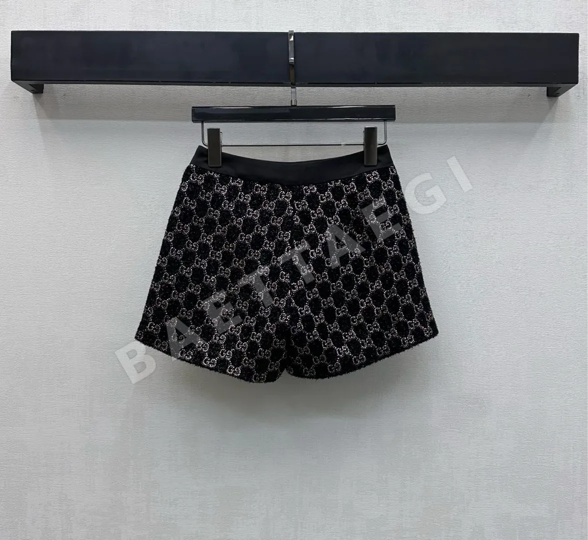 구찌 라인스톤 자카드 여성 바지 상세 이미지 7