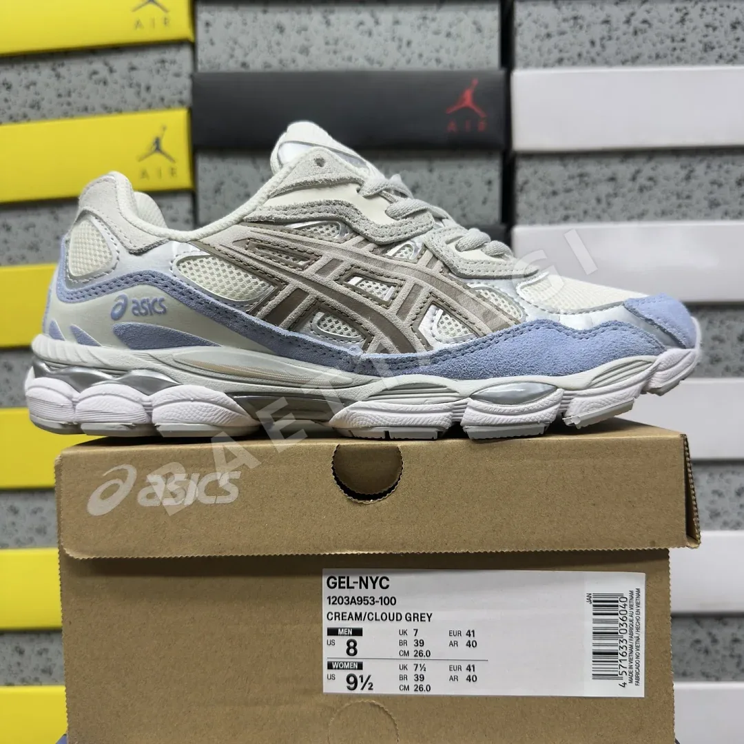 아식스 [M] 젤 NYC 1203A953-100 200505 Asics Gel-NYC Cream Cloud Grey Blue
