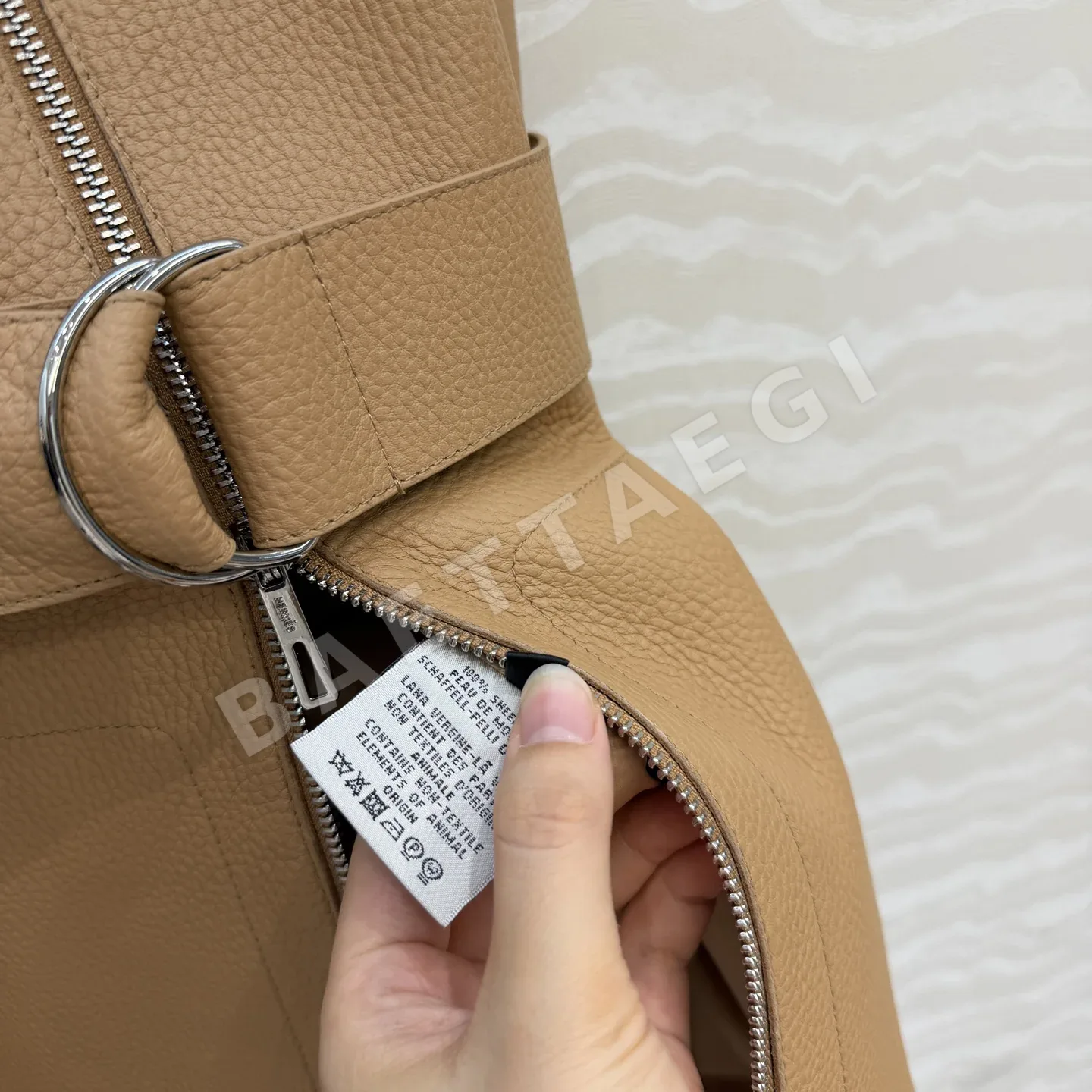 에르메스 램스킨 H라인 벨트 여성 조끼 상세 이미지 8