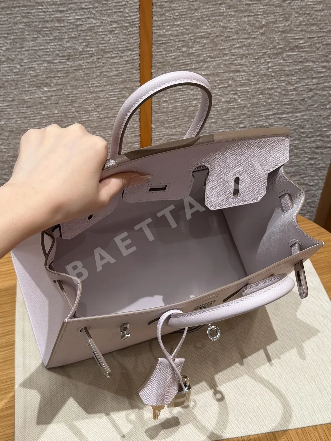 에르메스 버킨 25 앱송 가죽 가방 상세 이미지 6