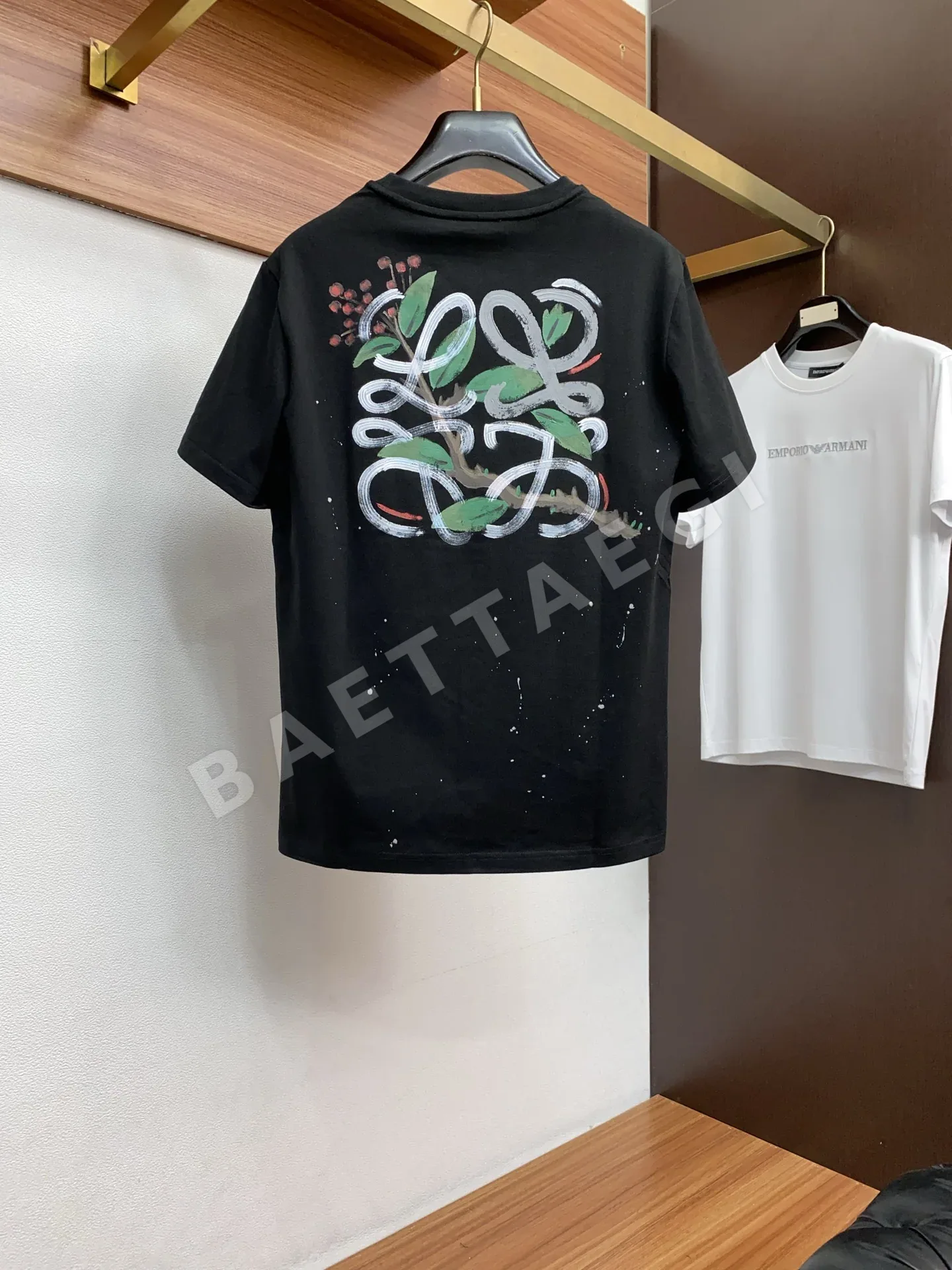 로에베 순백 코튼 크루넥 반팔 티셔츠 상세 이미지 10