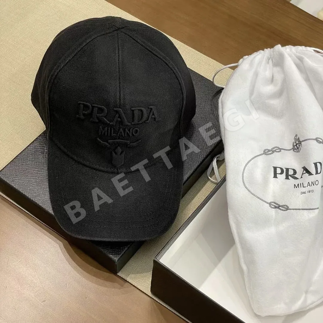 프라다 자수 레터 베이스볼 모자 상세 이미지 2