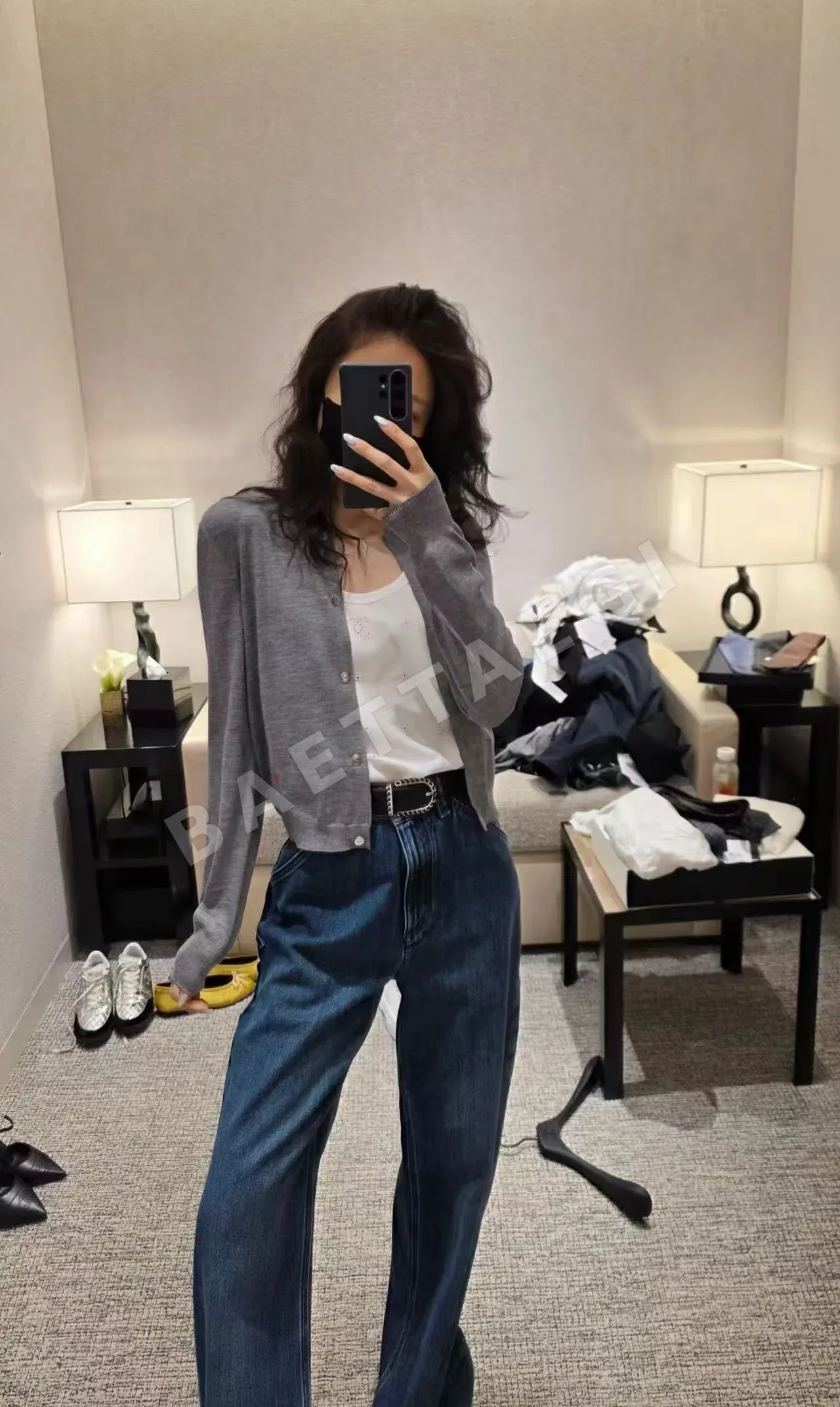 샤넬 울 소재 여성 가디건 상세 이미지 2