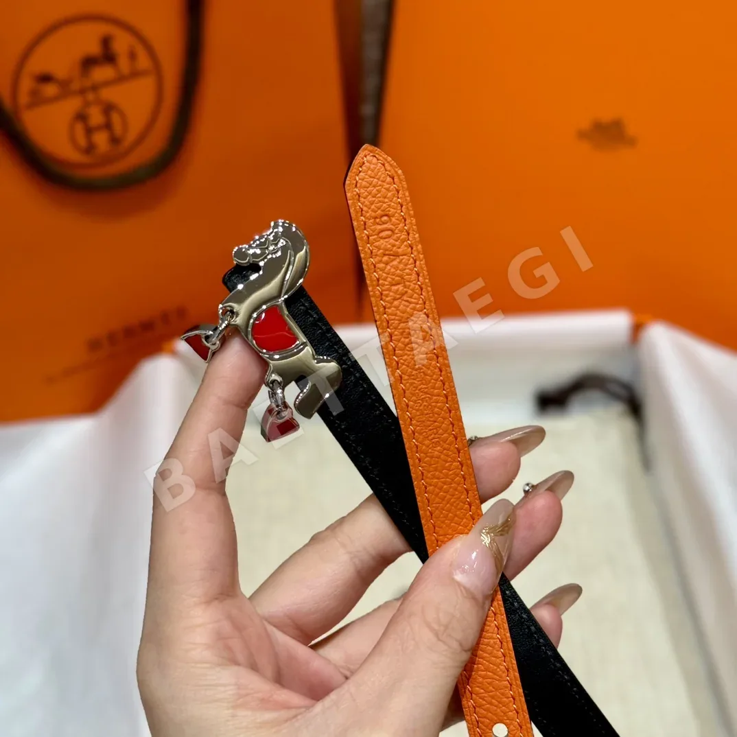 에르메스 포니 버클 양면 가죽 벨트 상세 이미지 6