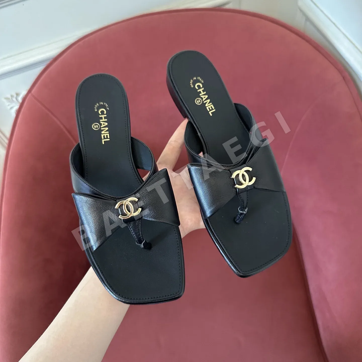 샤넬 카멜리아 플랫 샌들 상세 이미지 8
