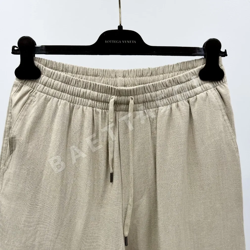 폴로 린넨 자수 포니 남성 반바지 상세 이미지 3
