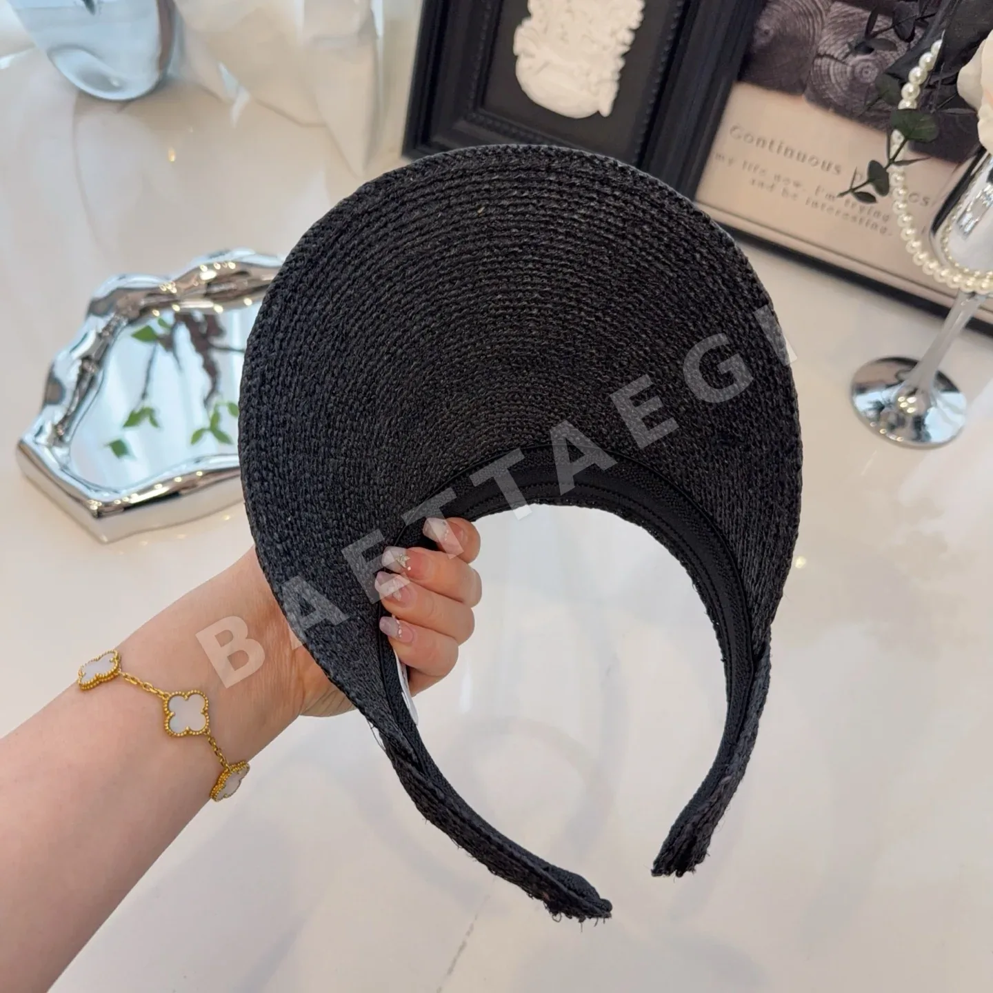 디올 라피아 바이저 모자 상세 이미지 5