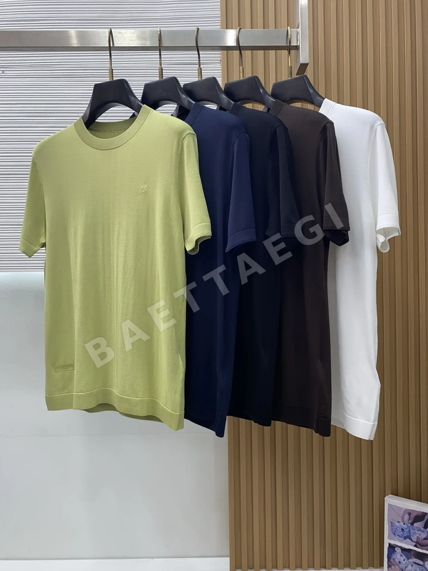 브리오니 남성 코튼 반팔 티셔츠 상세 이미지 8